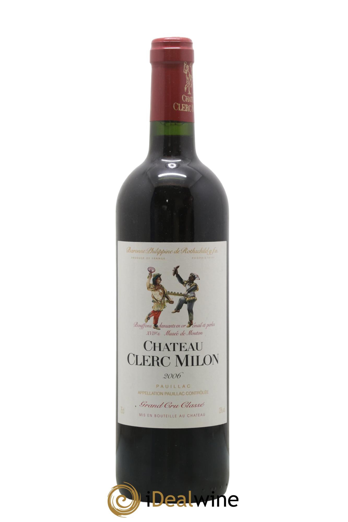 Château Clerc Milon 5ème Grand Cru Classé 2006 - Lot de 1 bouteille - 0