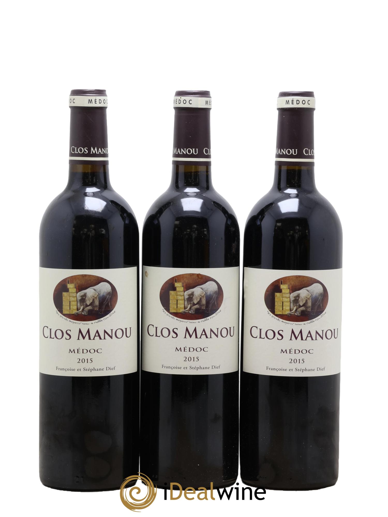 Clos Manou 2015 - Lot de 3 bouteilles - 0