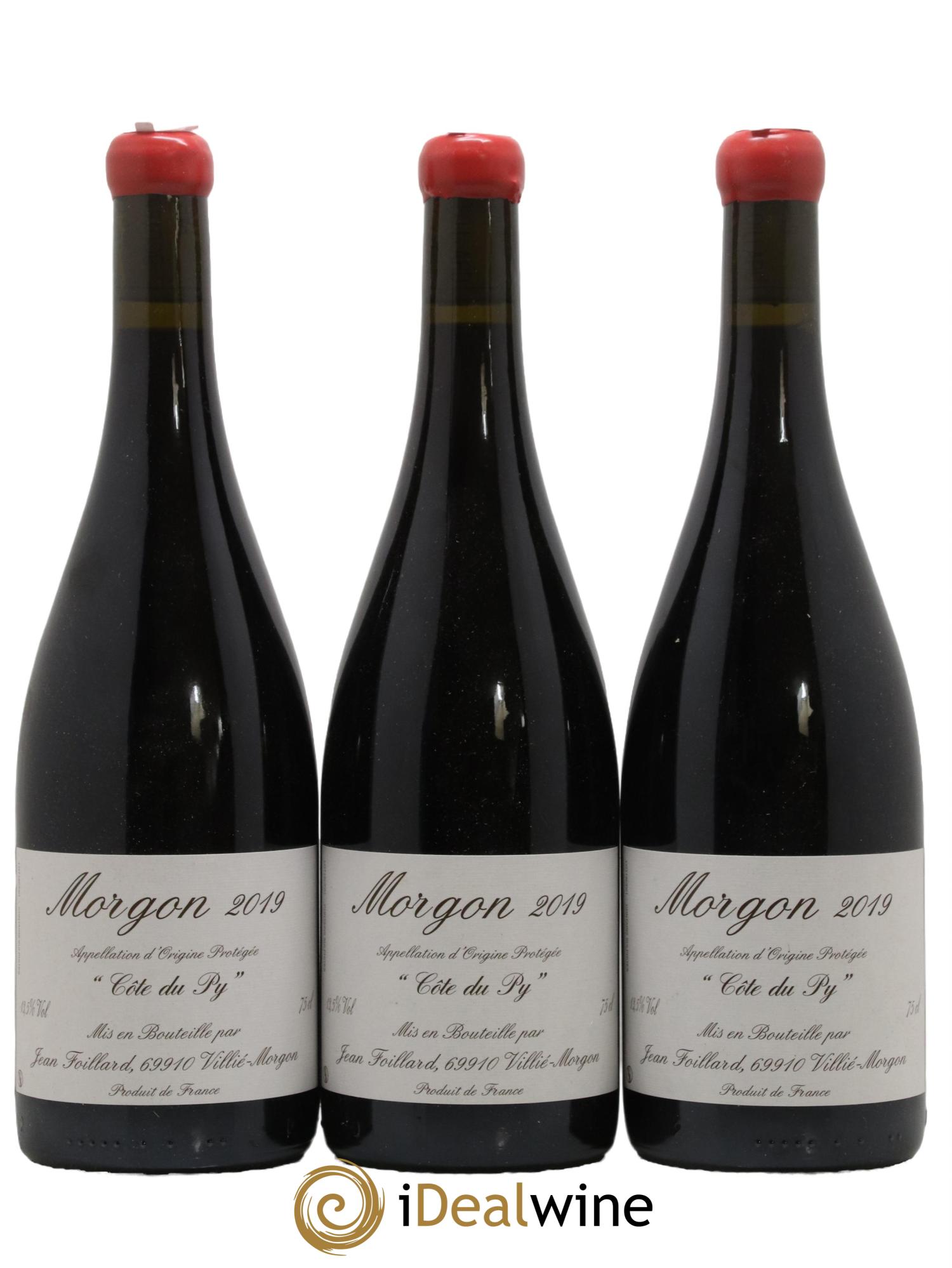 Morgon Côte du Py Jean Foillard 2019 - Lot de 3 bouteilles - 0