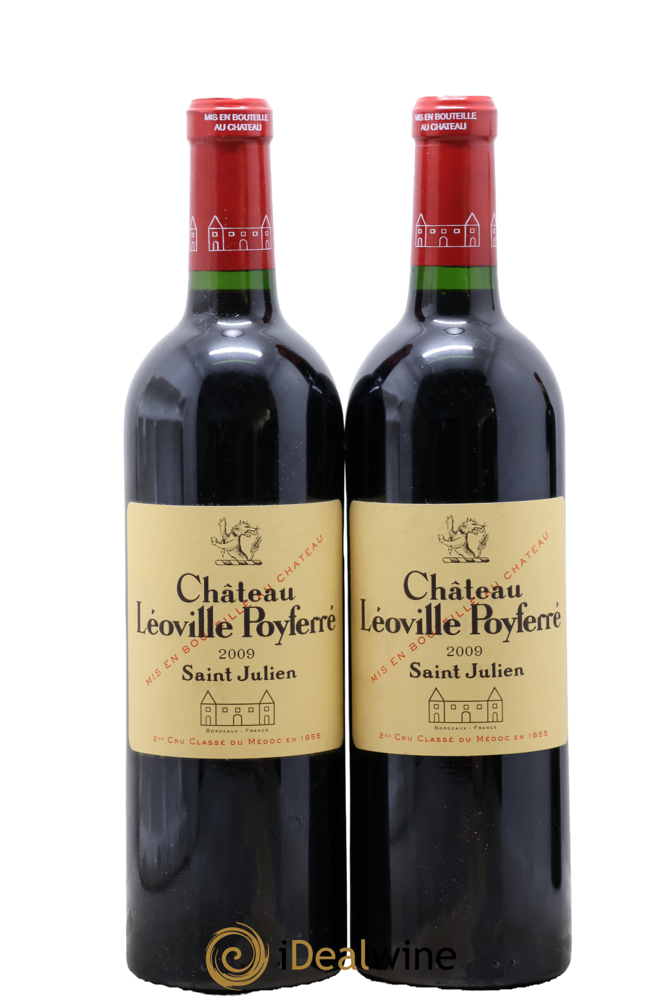 Château Léoville Poyferré 2ème Grand Cru Classé 2009 - Lot de 2 bouteilles - 0