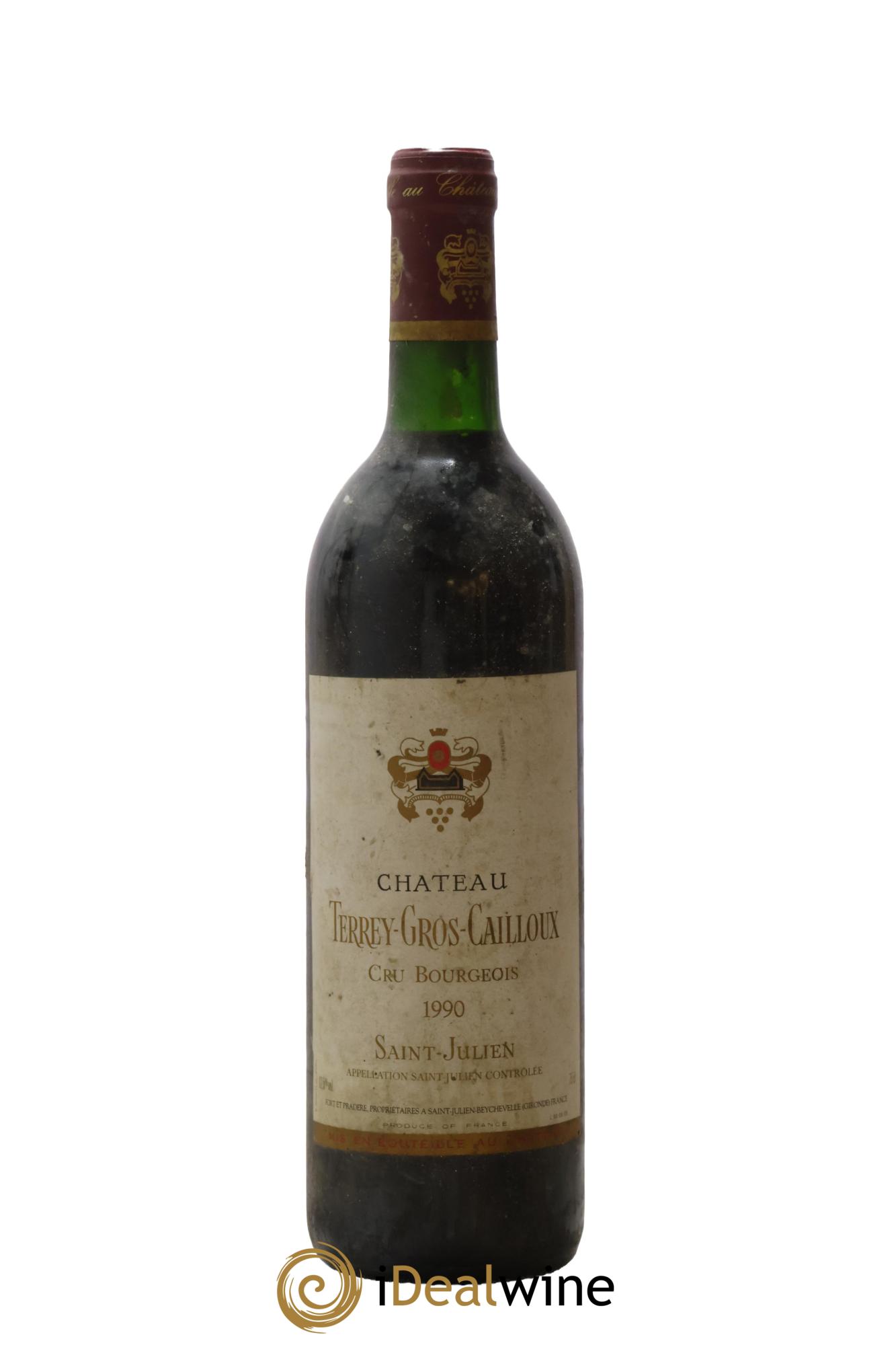 Château Terrey Gros Cailloux Cru Bourgeois 1990 - Lot de 1 bouteille - 0