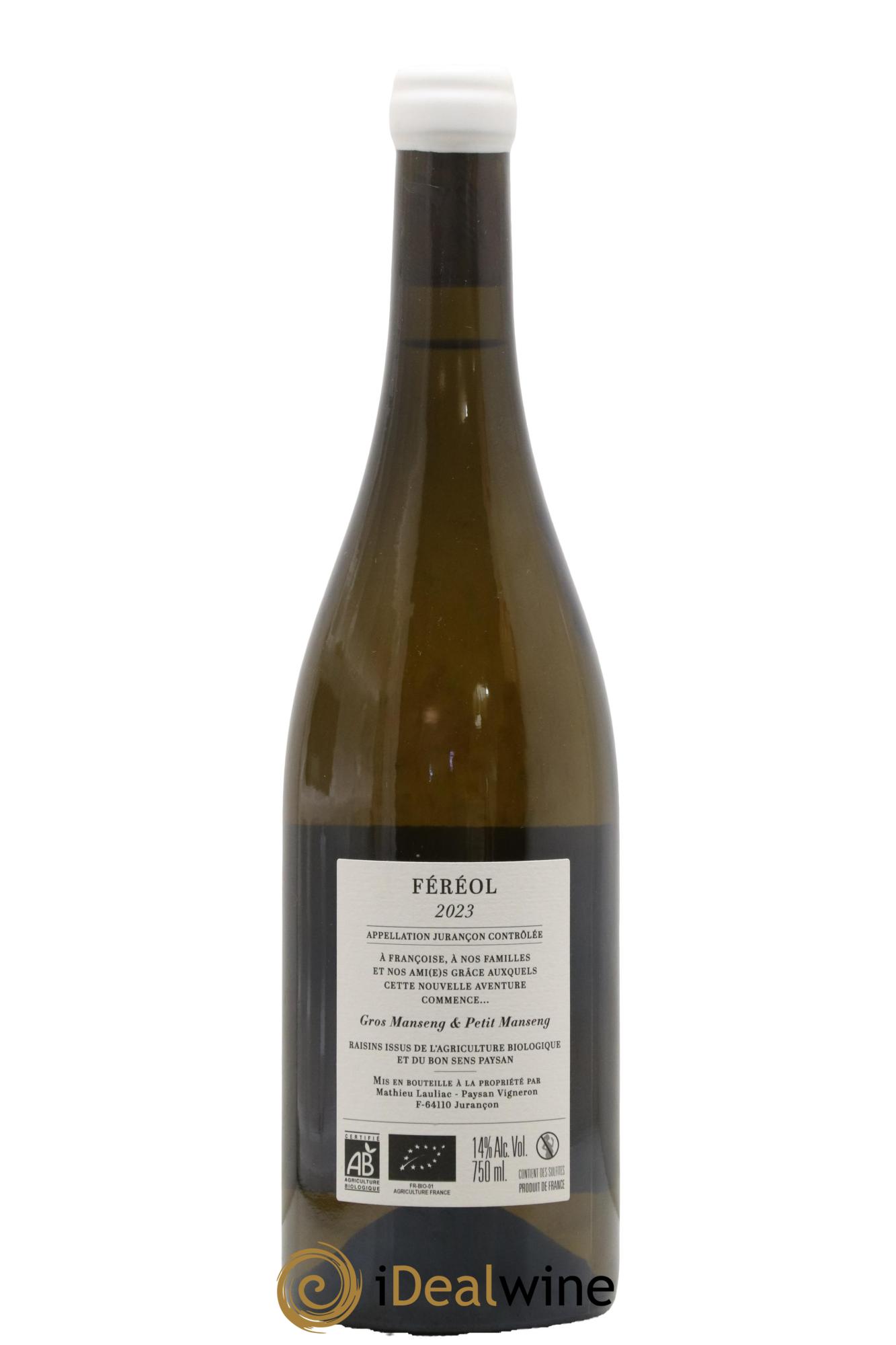 Jurançon Françoise Domaine des Féréol 2023 - Lot de 1 bouteille - 1
