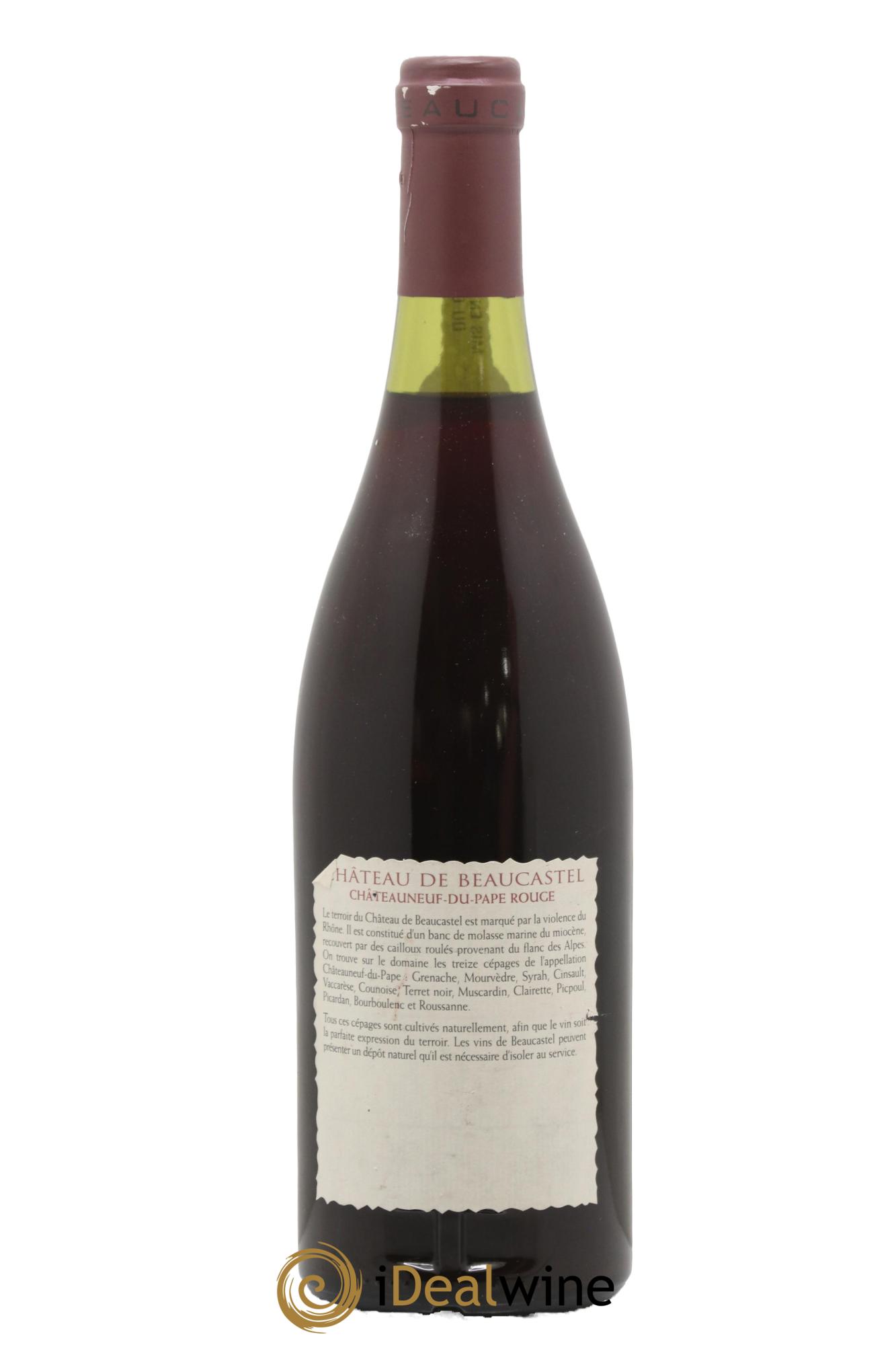 Châteauneuf-du-Pape Château de Beaucastel Famille Perrin 1989 - Lot de 1 bouteille - 1