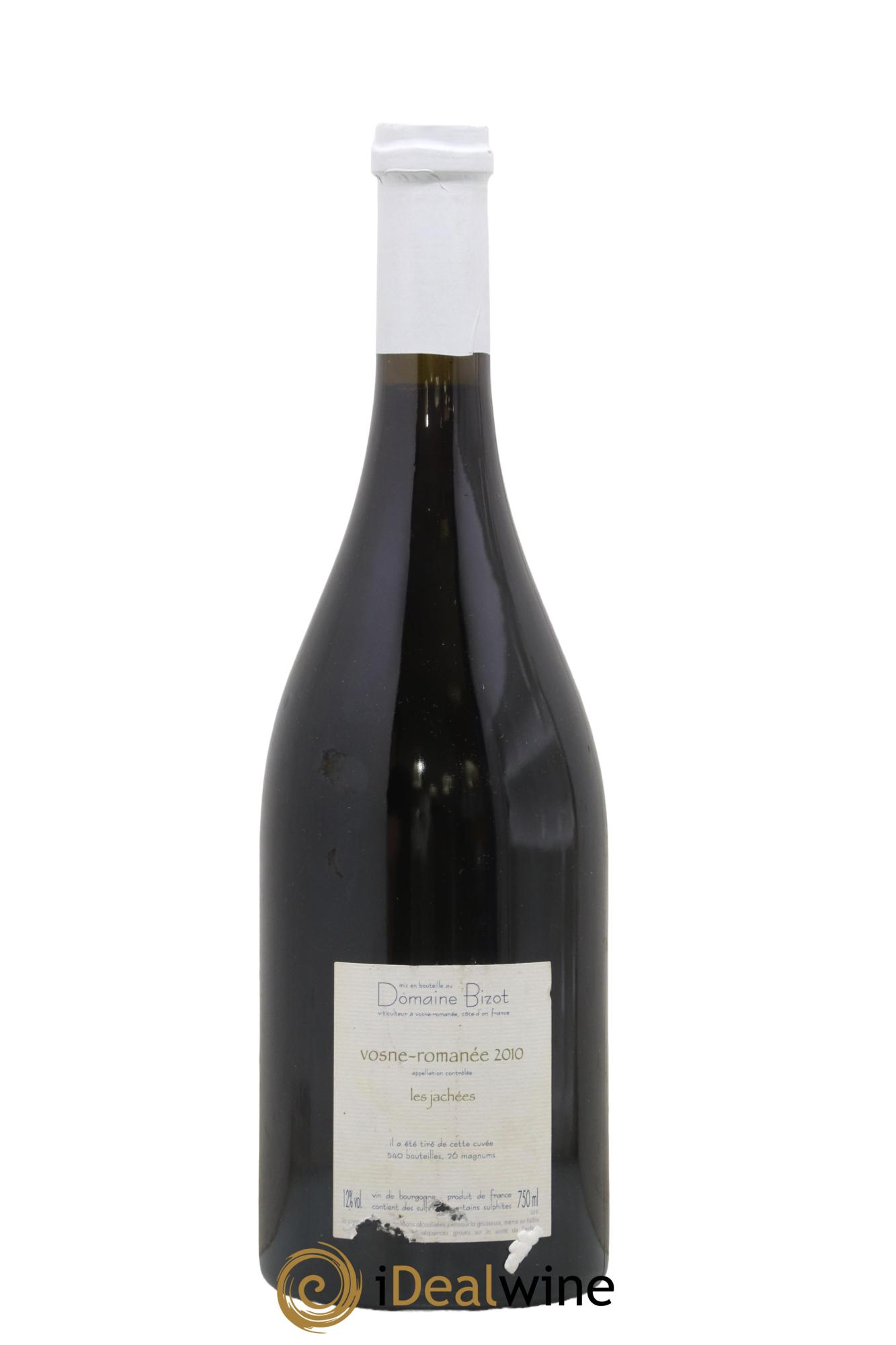 Vosne-Romanée Les Jachées Bizot (Domaine) 2010 - Lot de 1 bouteille - 1