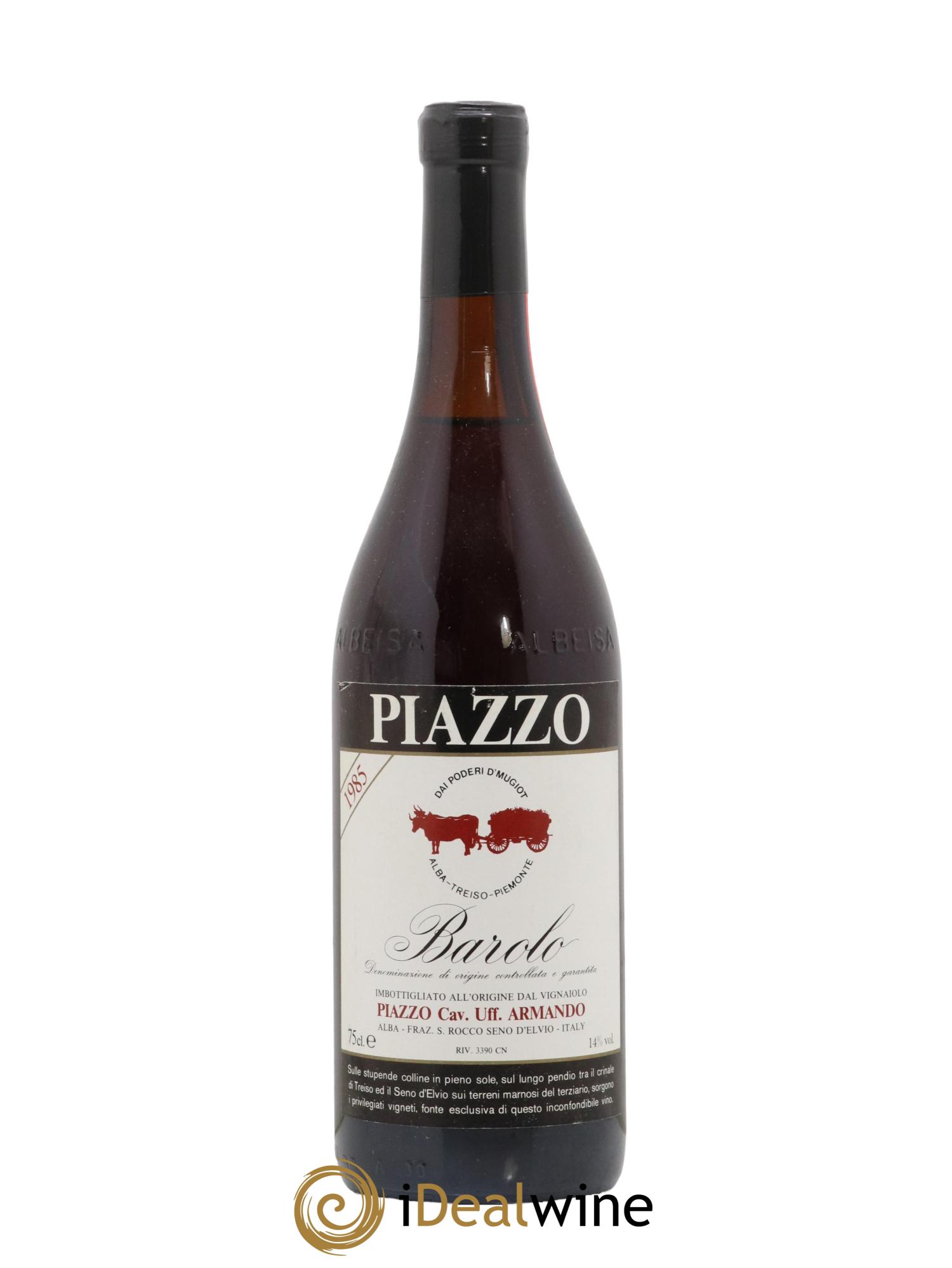 Barolo Piazzo 1985 - Lot de 1 bouteille - 0