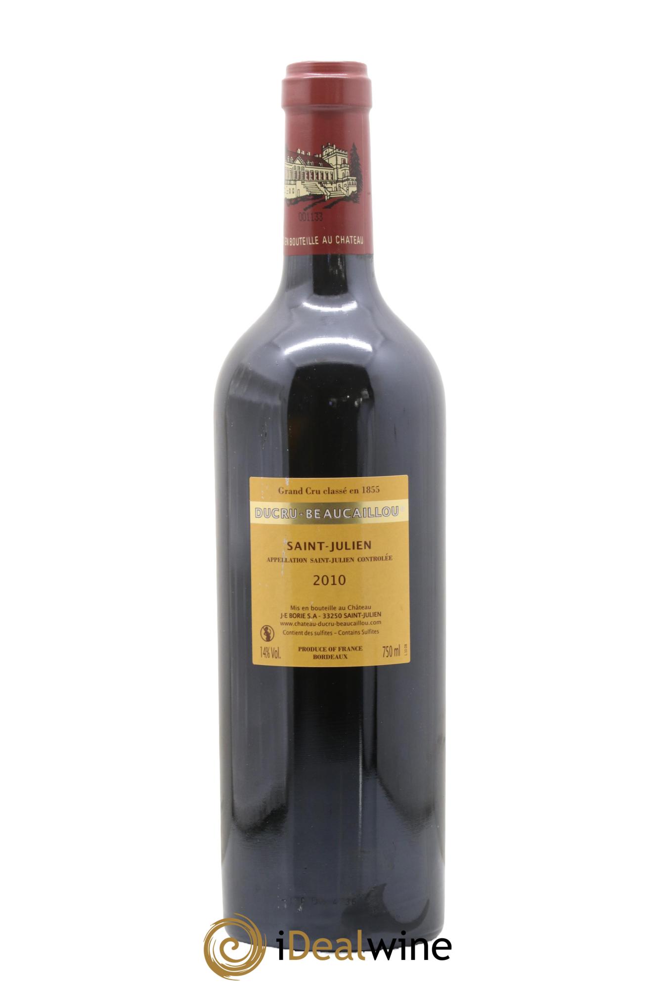 Château Ducru Beaucaillou 2ème Grand Cru Classé 2010 - Lot of 1 bottle - 1