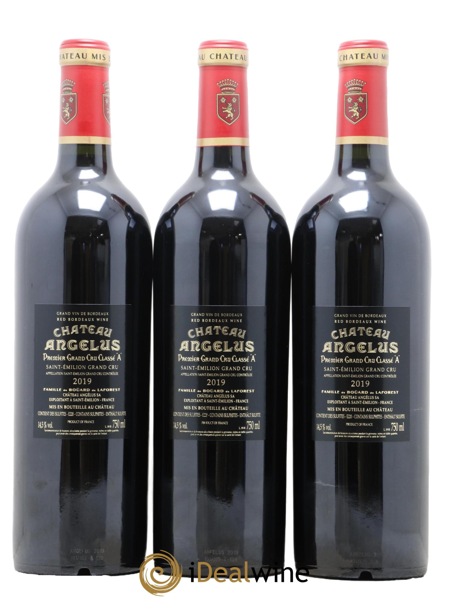 Château Angélus 1er Grand Cru Classé A 2019 - Lot of 6 bottles - 4