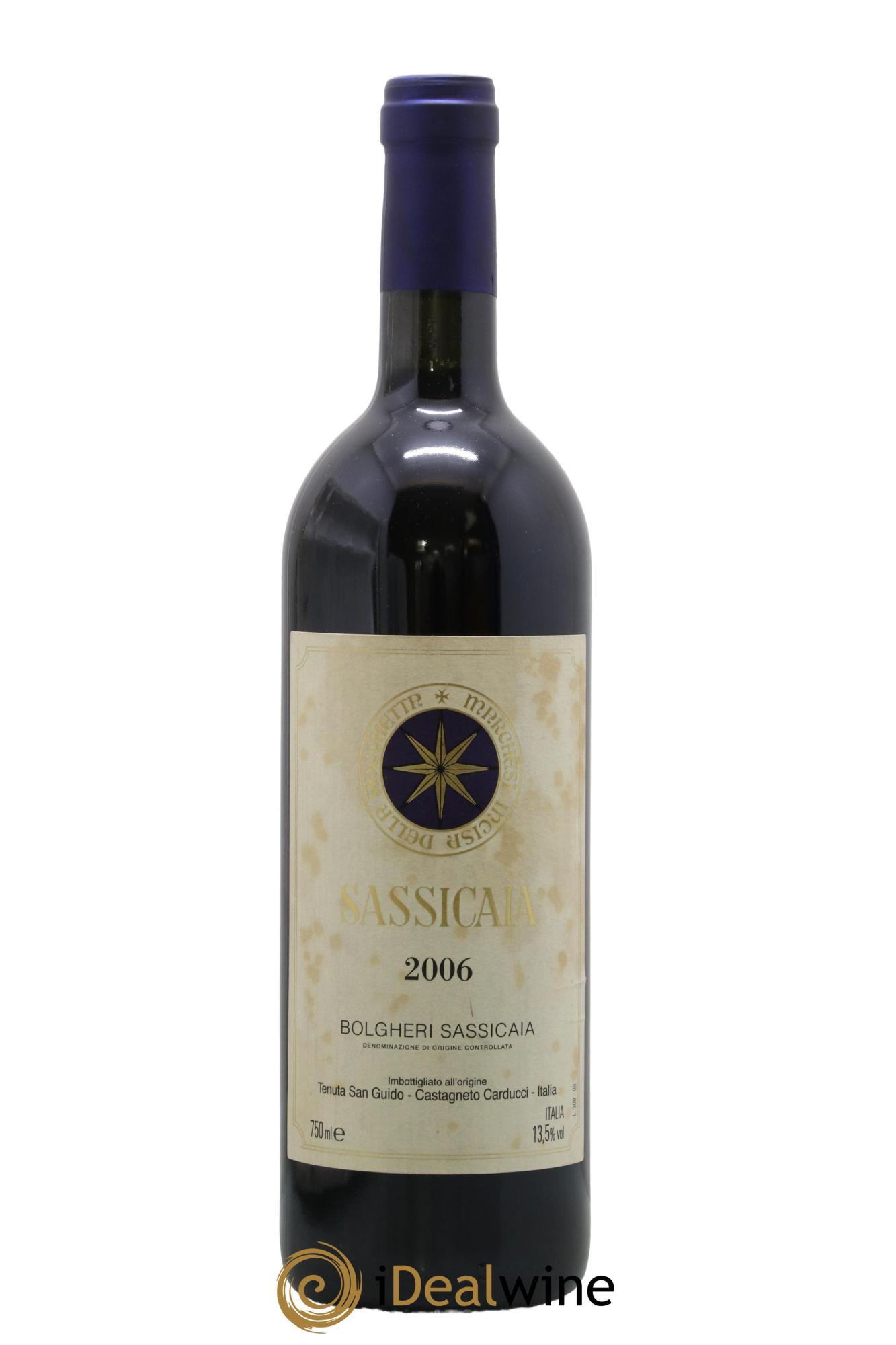 Bolgheri DOC Sassicaia Tenuta San Guido 2006 - Posten von 1 Flasche - 0