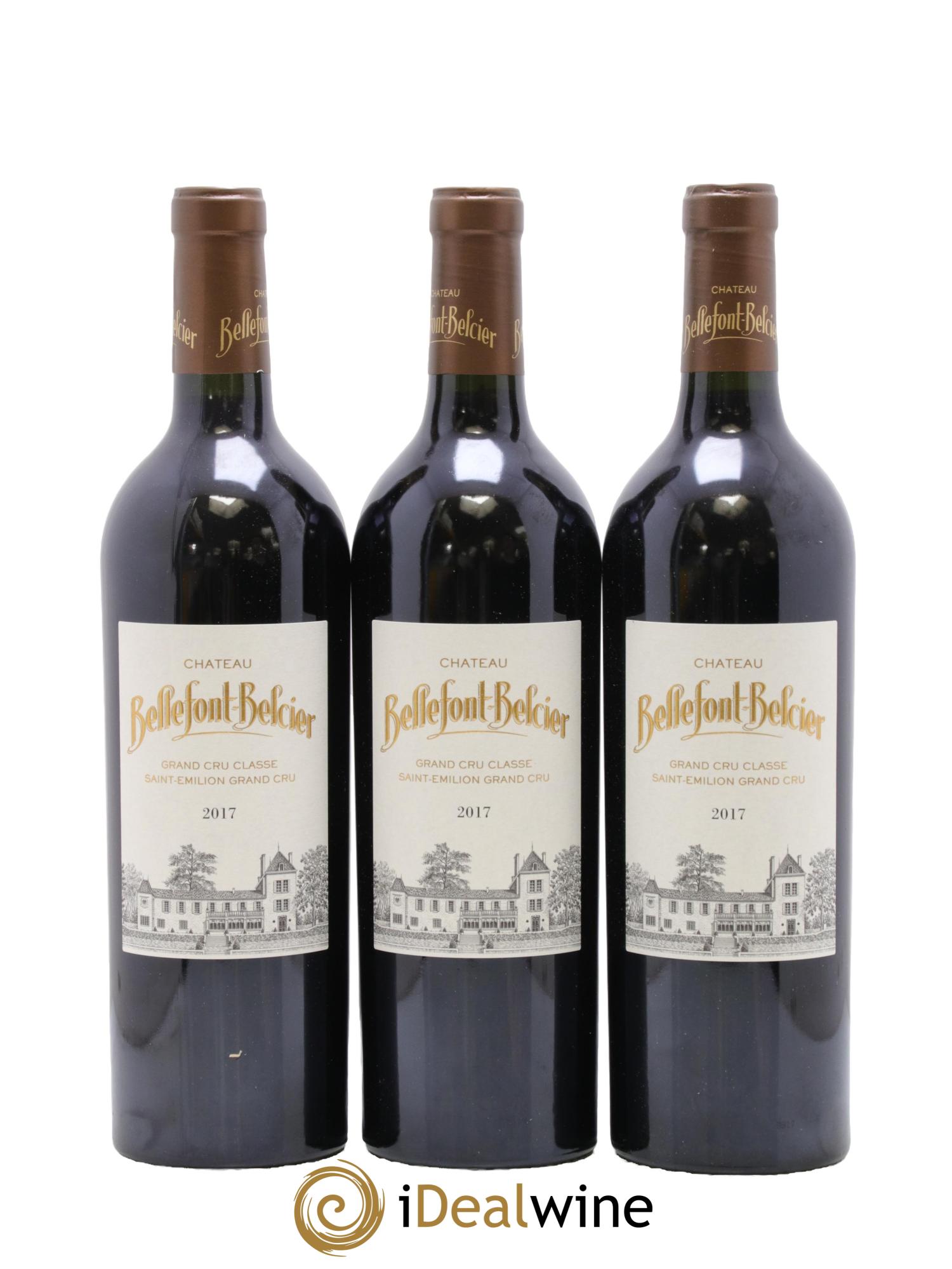 Château Bellefont-Belcier Grand Cru Classé 2017 - Lot de 3 bouteilles - 0