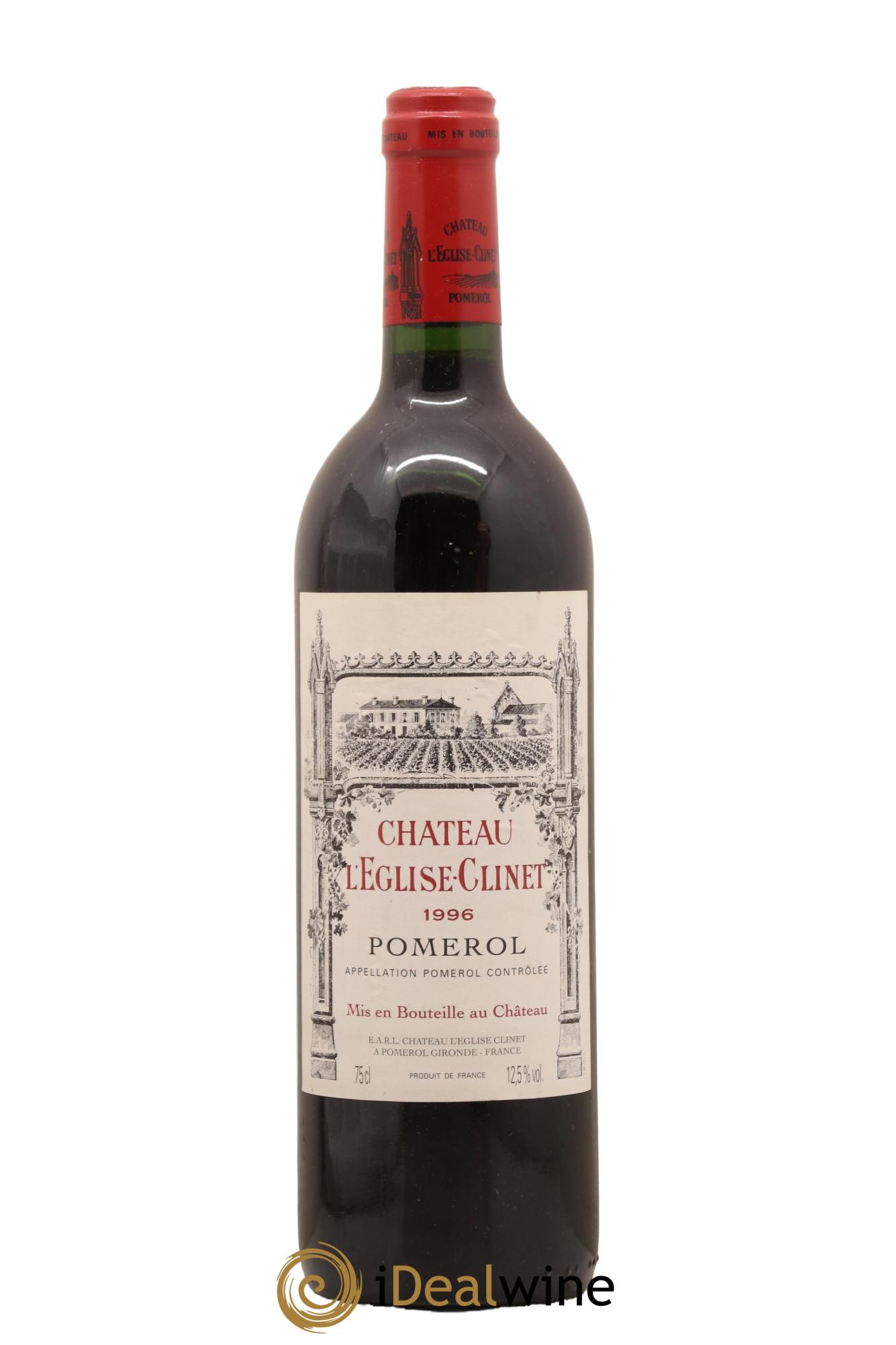 Château l' Église Clinet 1996 - Lot de 1 bouteille - 0