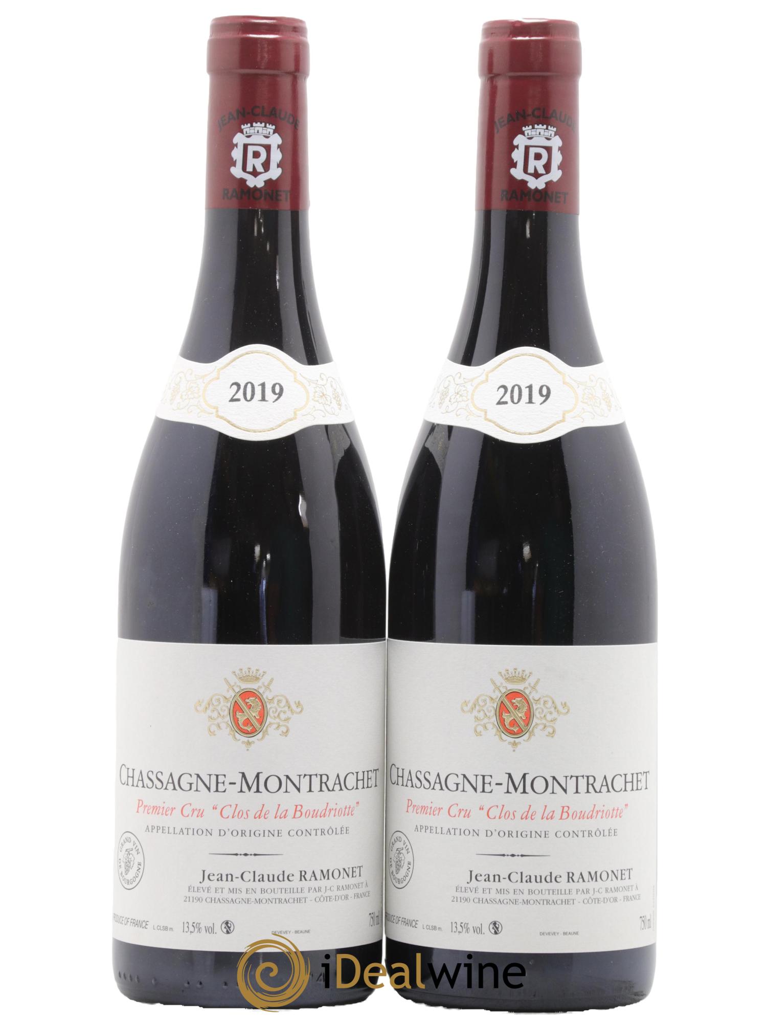 Chassagne-Montrachet 1er Cru Clos de la Boudriotte Ramonet (Domaine) 2019 - Lot de 2 bouteilles - 0