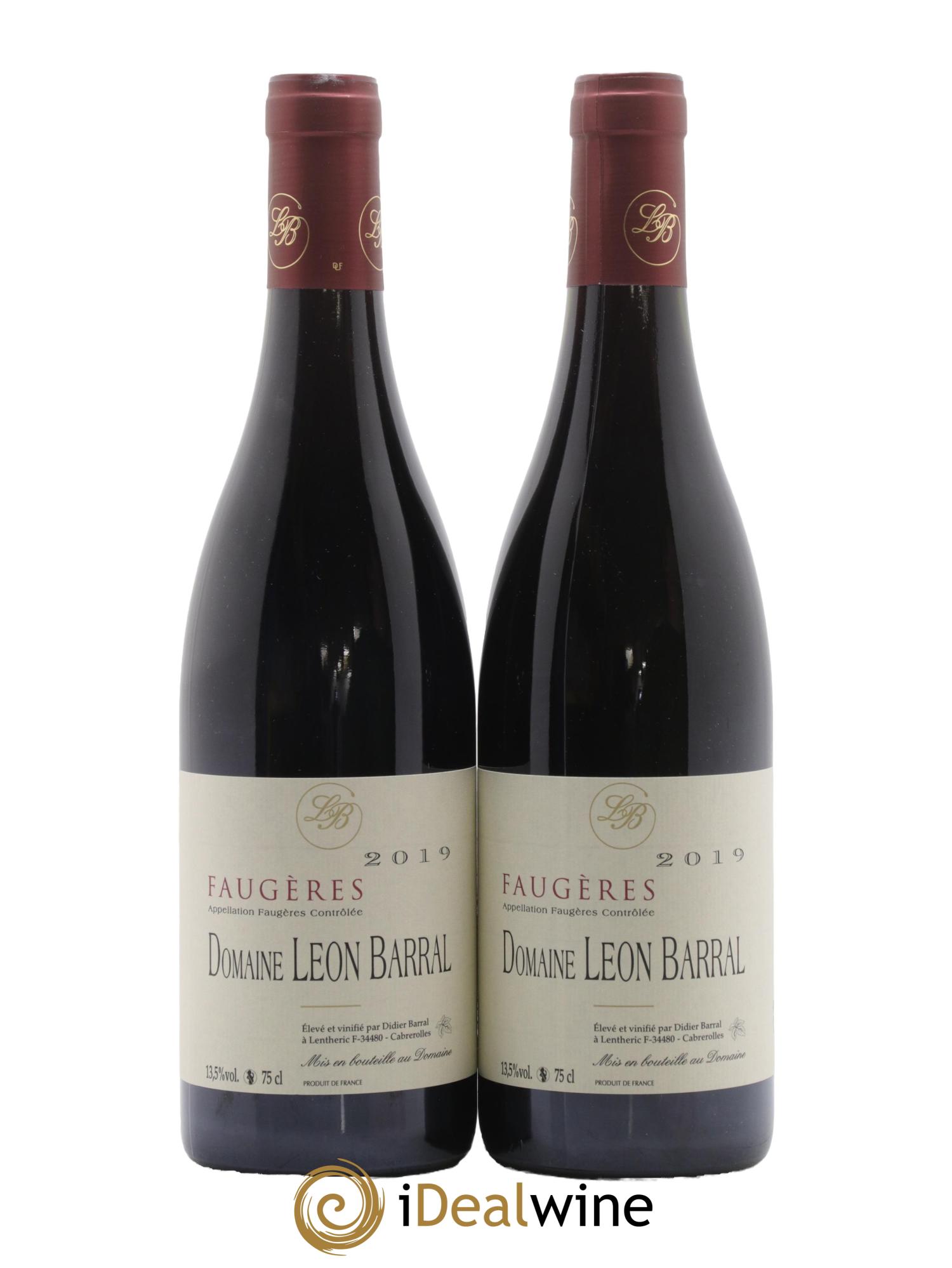 Faugères Domaine Léon Barral 2019 - Lot of 2 bottles - 0