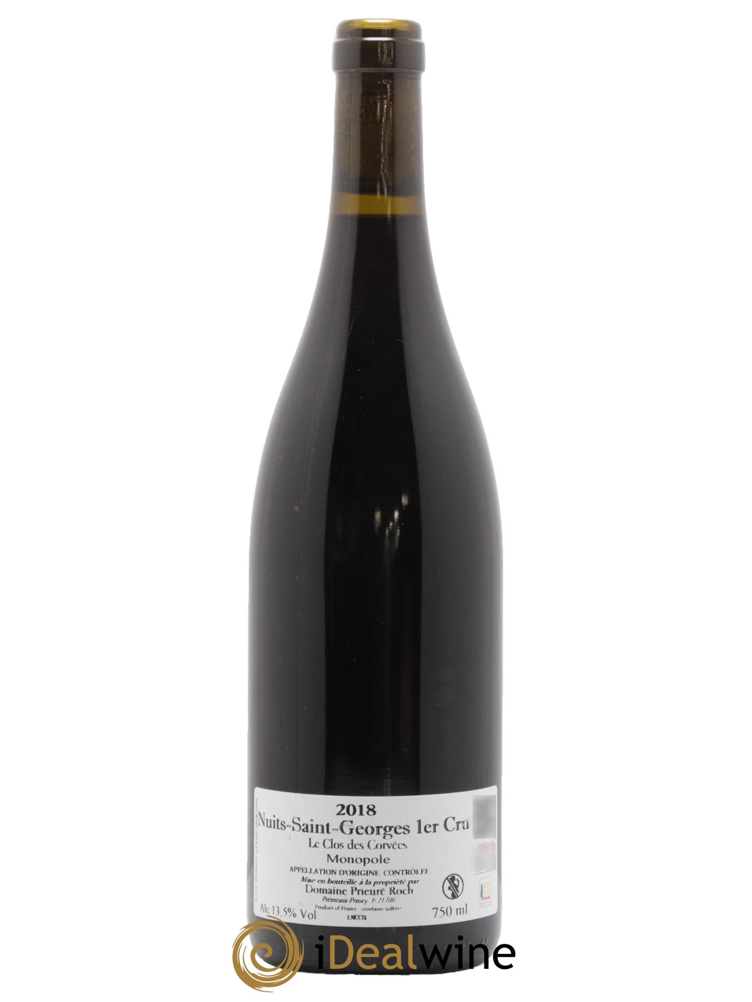 Nuits-Saint-Georges 1er Cru Le Clos des Corvées Prieuré Roch 2018 - Lot de 1 bouteille - 1