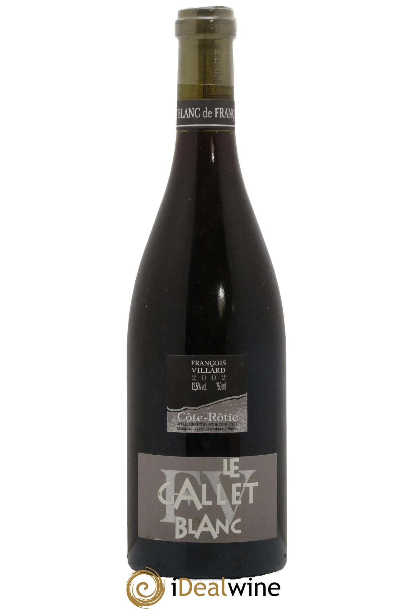 Côte-Rôtie Le Gallet Blanc François Villard 2002 - Lot de 1 bouteille - 0