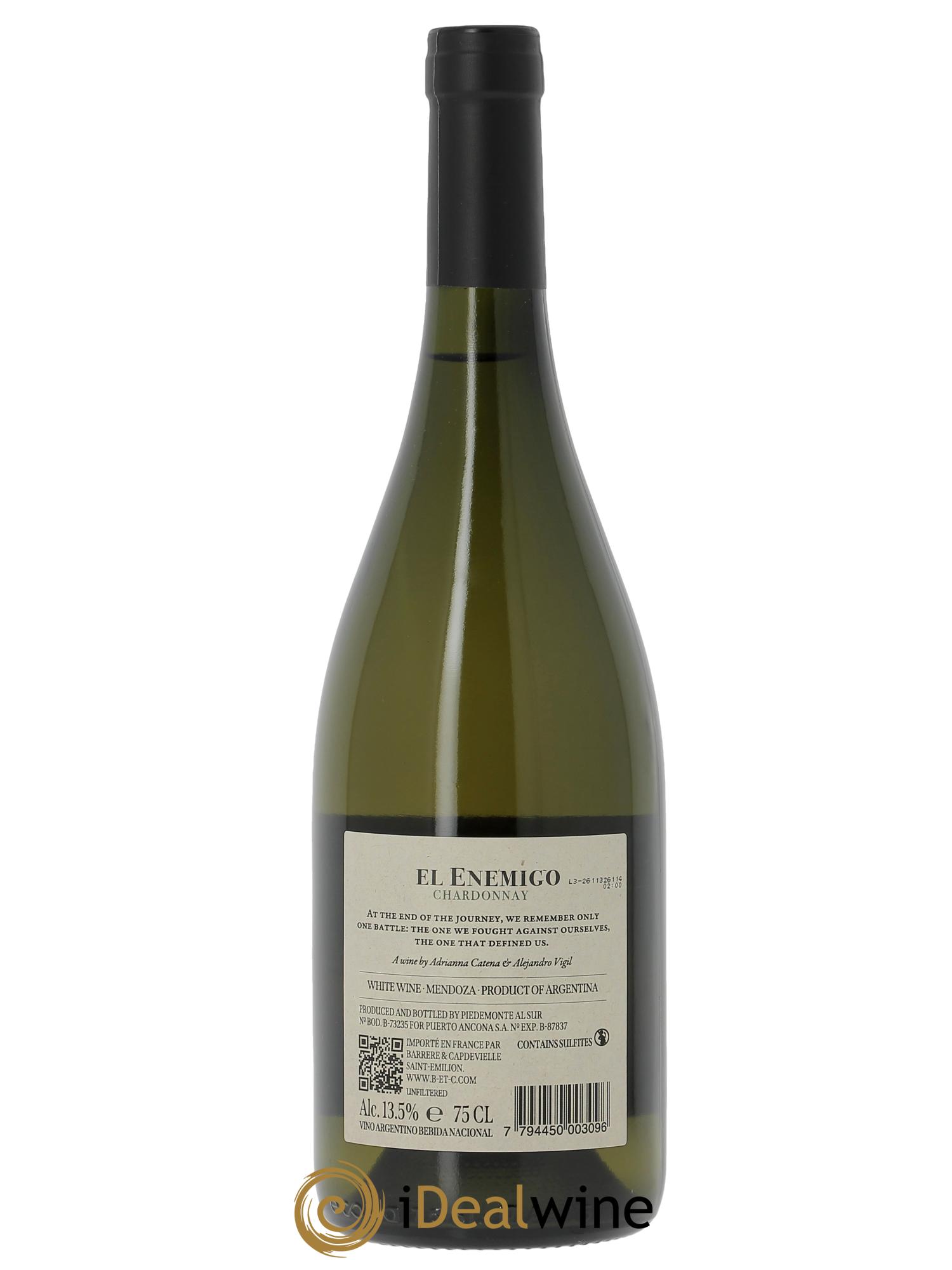 Mendoza Chardonnay El Enemigo 2024 - Posten von 1 Flasche - 1