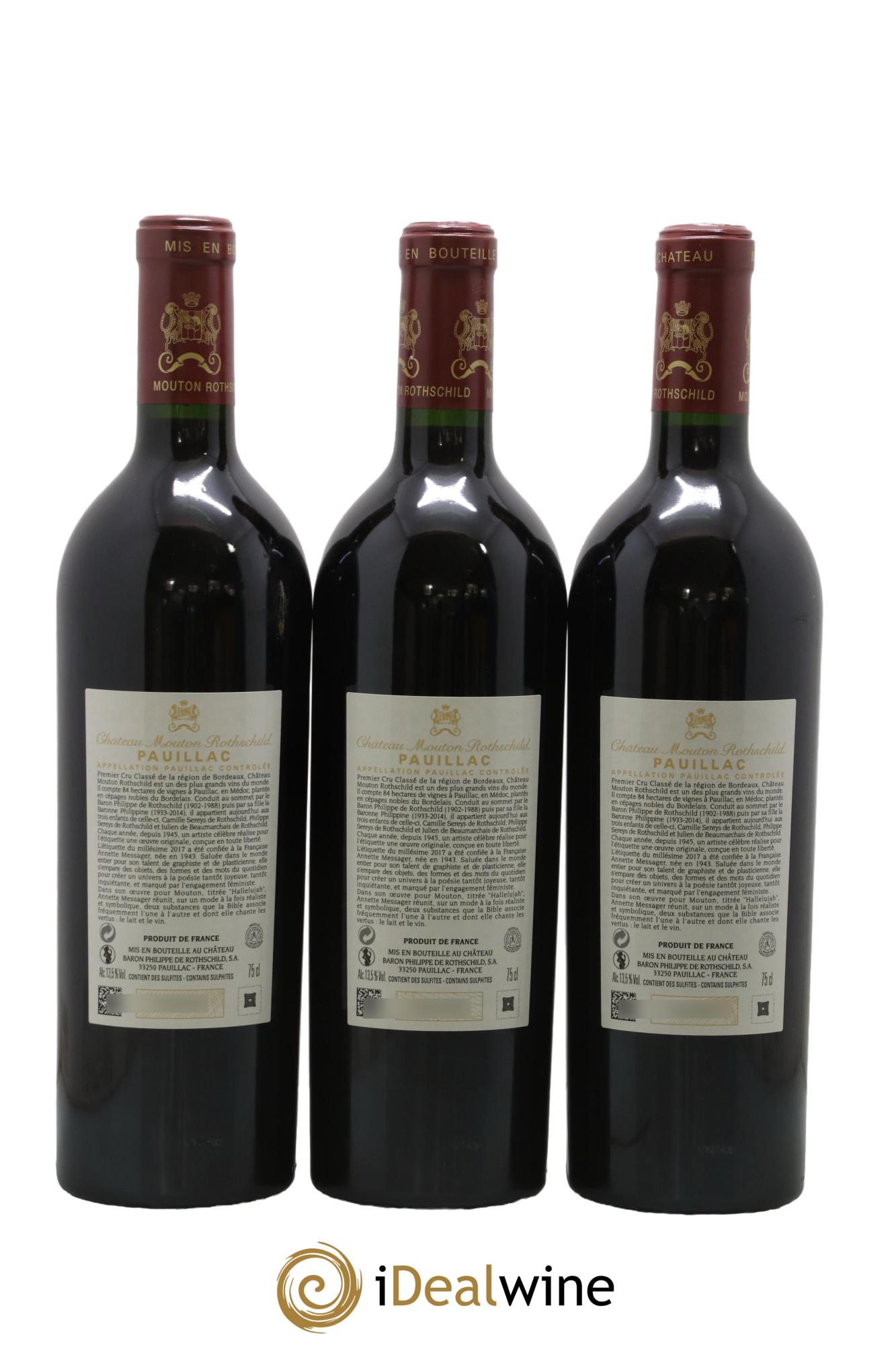 Château Mouton Rothschild 1er Grand Cru Classé 2017 - Lot de 6 bouteilles - 4