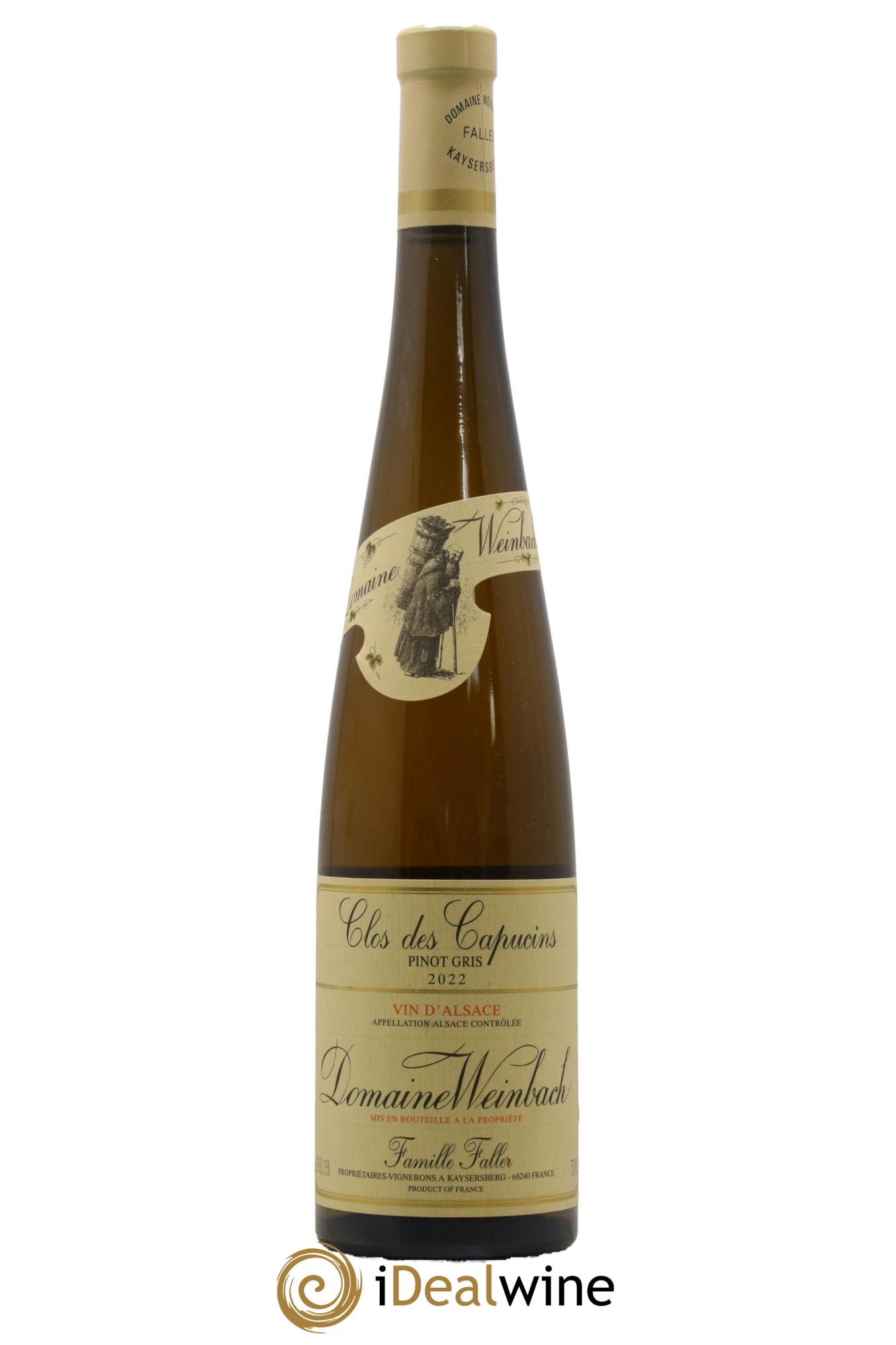 Alsace Pinot Gris Clos des Capucins Weinbach (Domaine) 2022 - Lot de 1 bouteille - 0