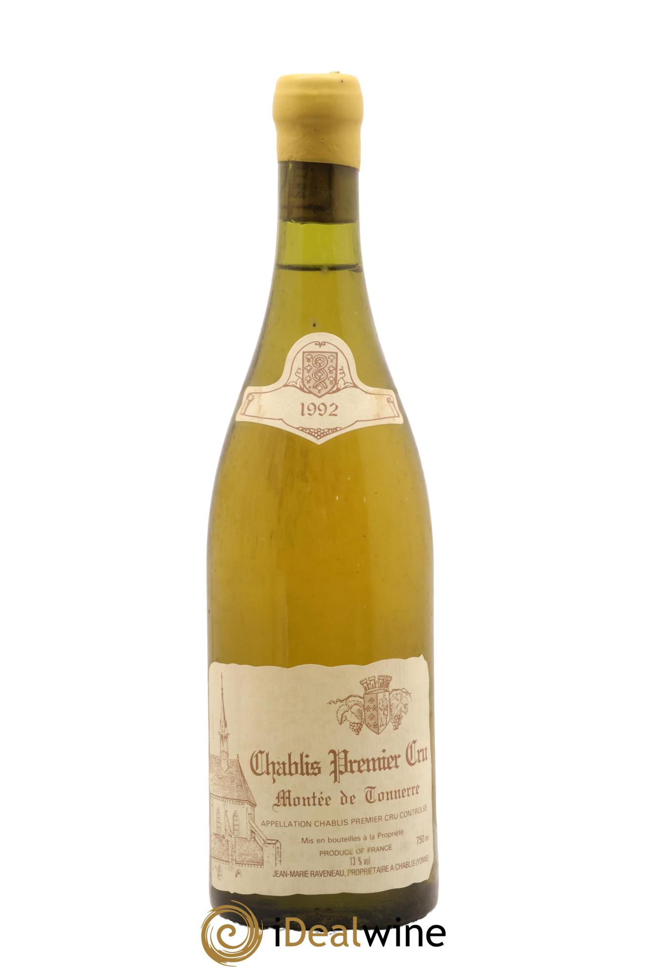 Chablis 1er Cru Montée de Tonnerre Raveneau (Domaine) 1992 - Lot de 1 bouteille - 0