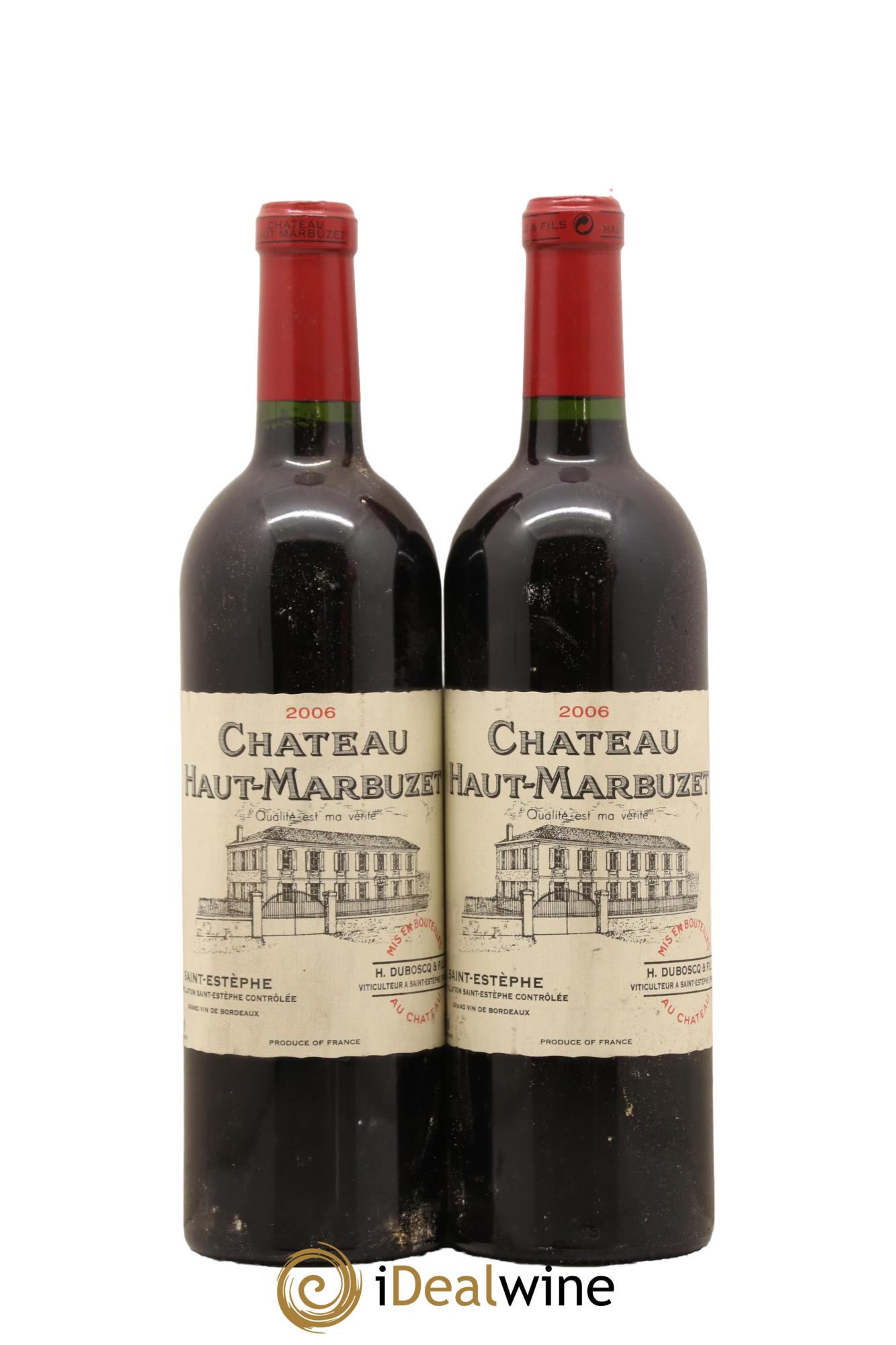 Château Haut Marbuzet 2006 - Lot de 2 bouteilles - 0