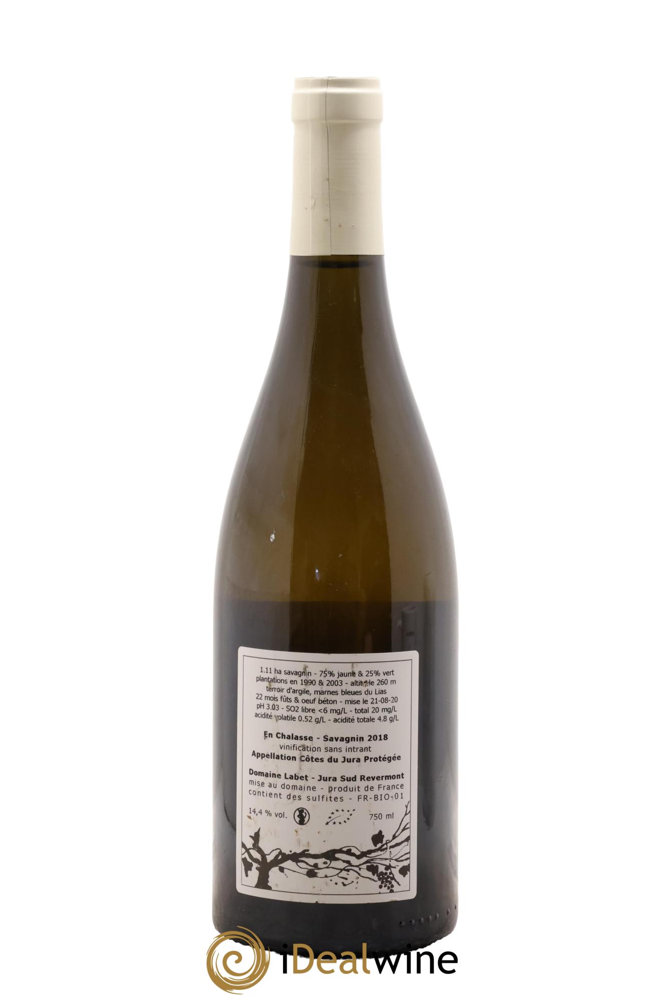 Côtes du Jura Fleur de Savagnin En Chalasse Romain - Julien  - Charline Labet 2018 - Lot of 1 bottle - 1