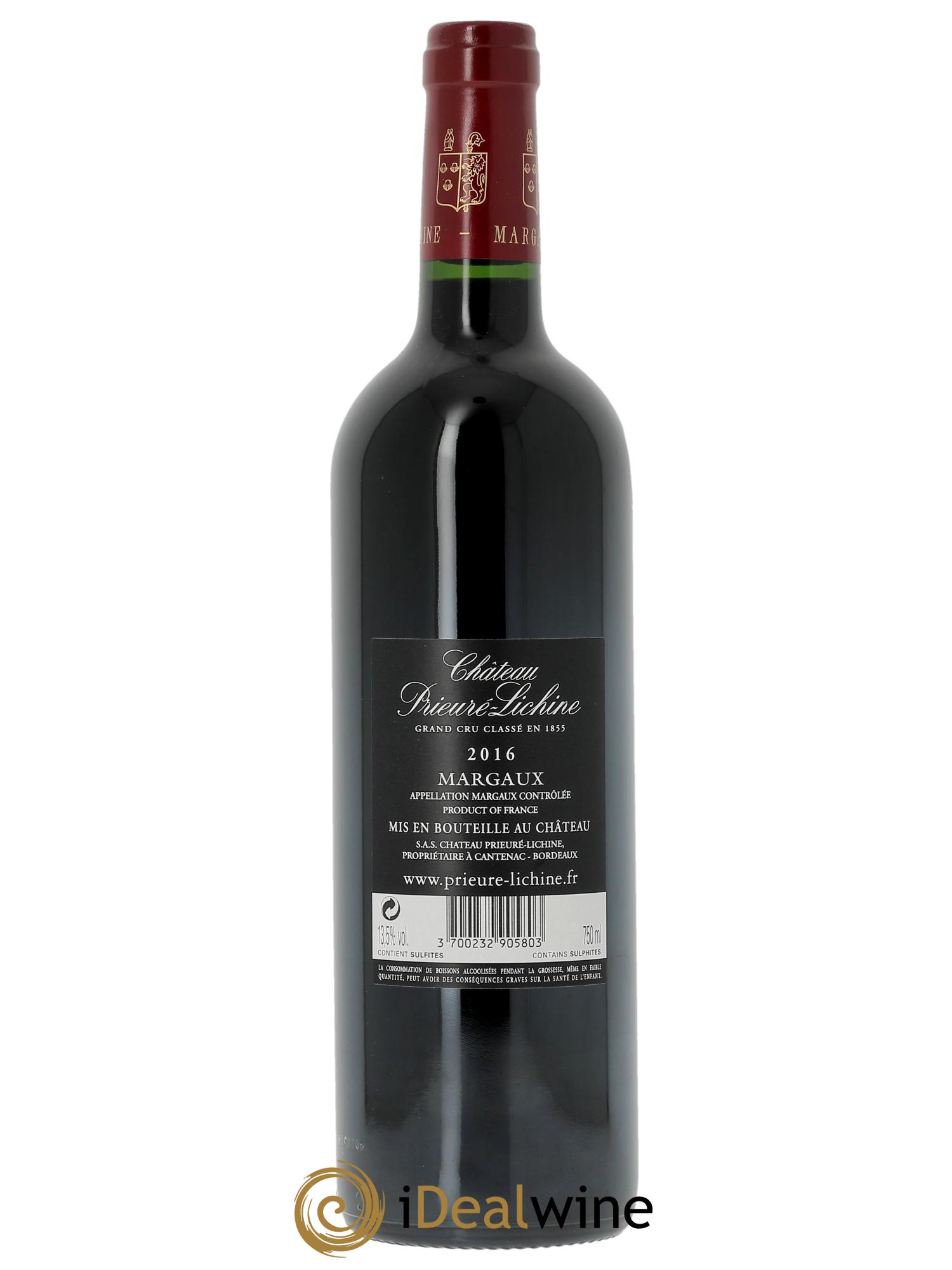 Château Prieuré Lichine 4ème Grand Cru Classé  2016 - Lotto di 1 bottiglia - 1