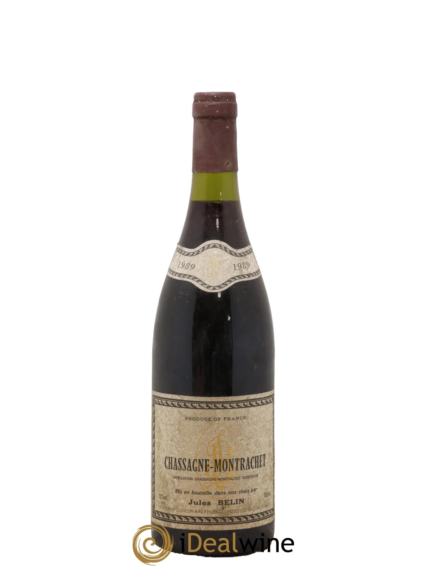 Chassagne-Montrachet Jules Belin 1989 - Lot de 1 bouteille - 0