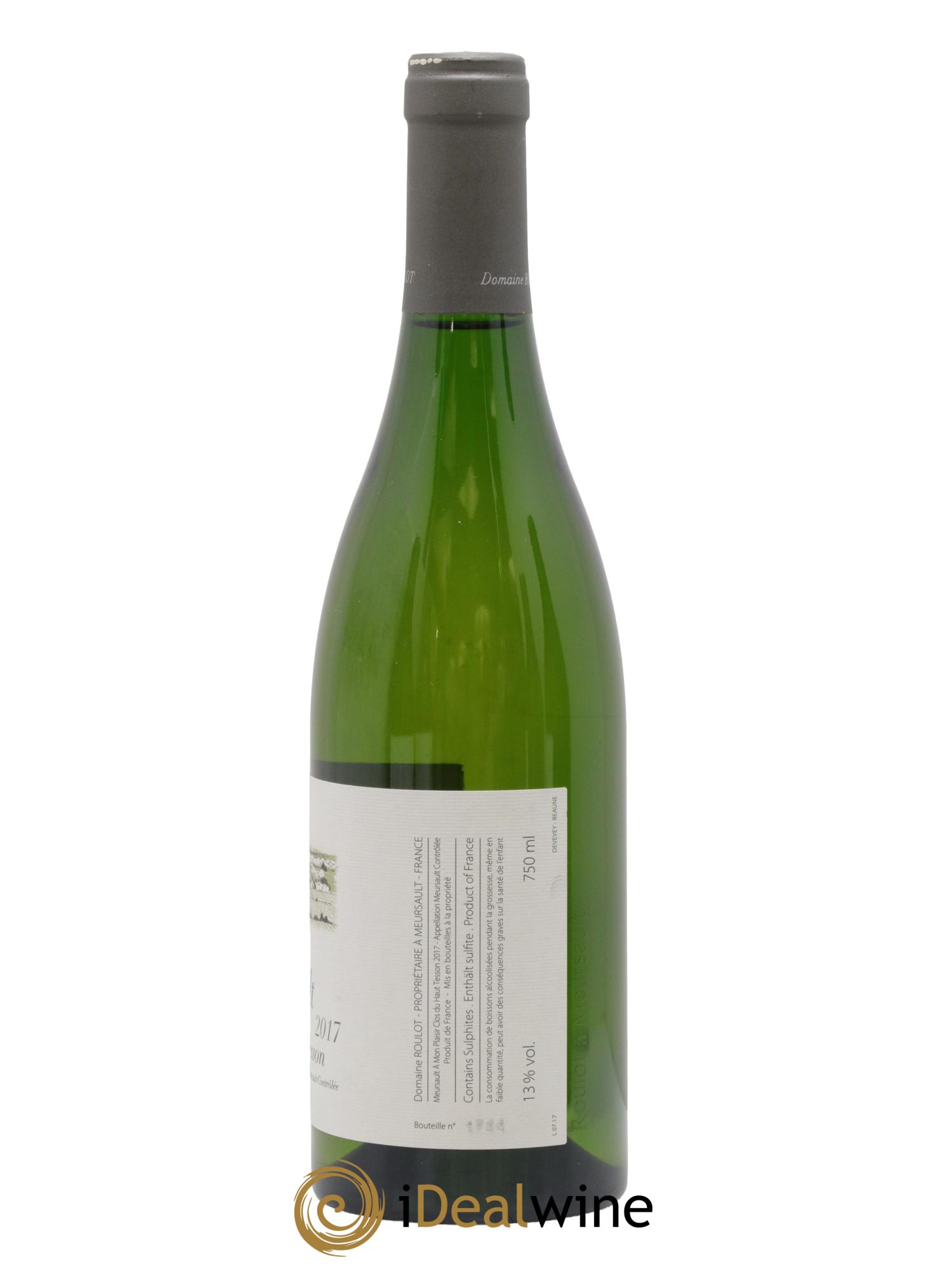 Meursault A mon plaisir Clos du Haut Tesson Roulot (Domaine) 2017 - Posten von 1 Flasche - 1