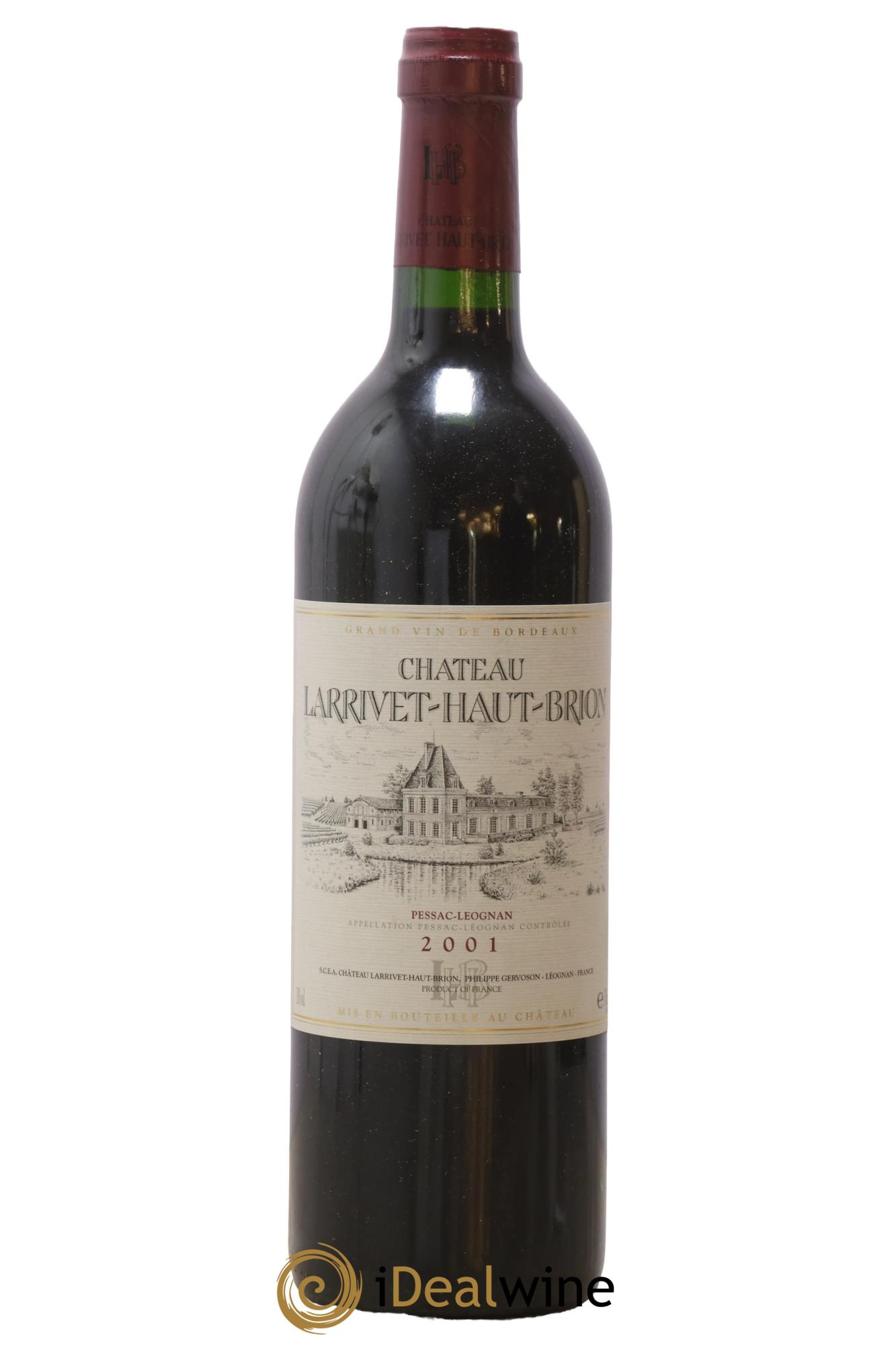 Château Larrivet Haut-Brion 2001 - Lot de 1 bouteille - 0