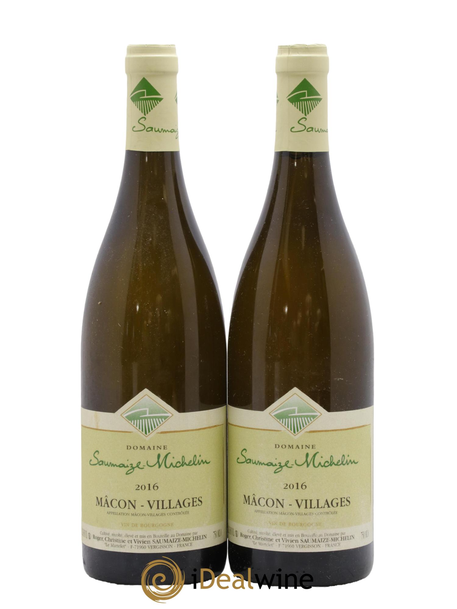 Mâcon-Villages Saumaize-Michelin 2016 - Lot de 2 bouteilles - 0