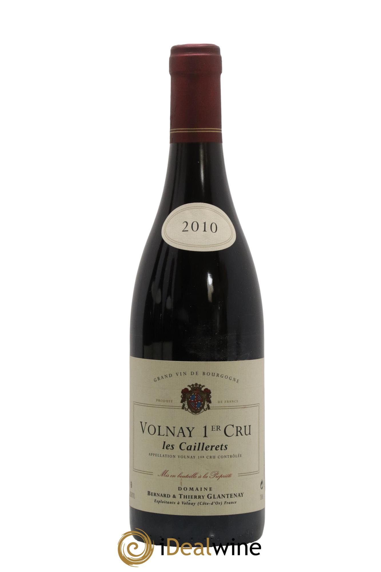 Volnay 1er Cru Les Caillerets Bernard et Thierry Glantenay (Domaine) Les Caillerets Bernard et Thierry Glantenay 2010 - Lot de 1 bouteille - 0