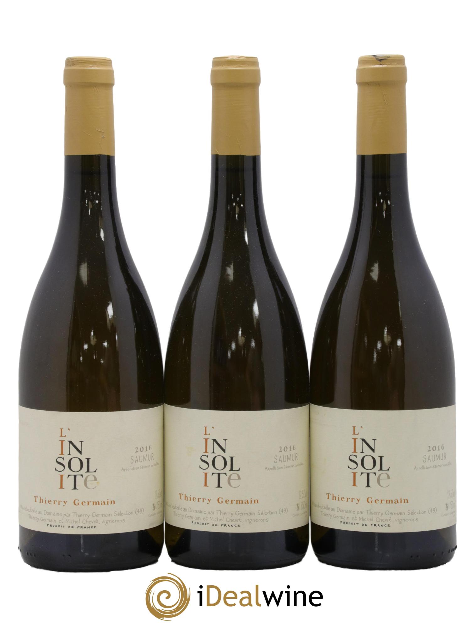 Saumur Insolite Domaine des Roches Neuves - Thierry Germain 2016 - Lot of 3 bottles - 0