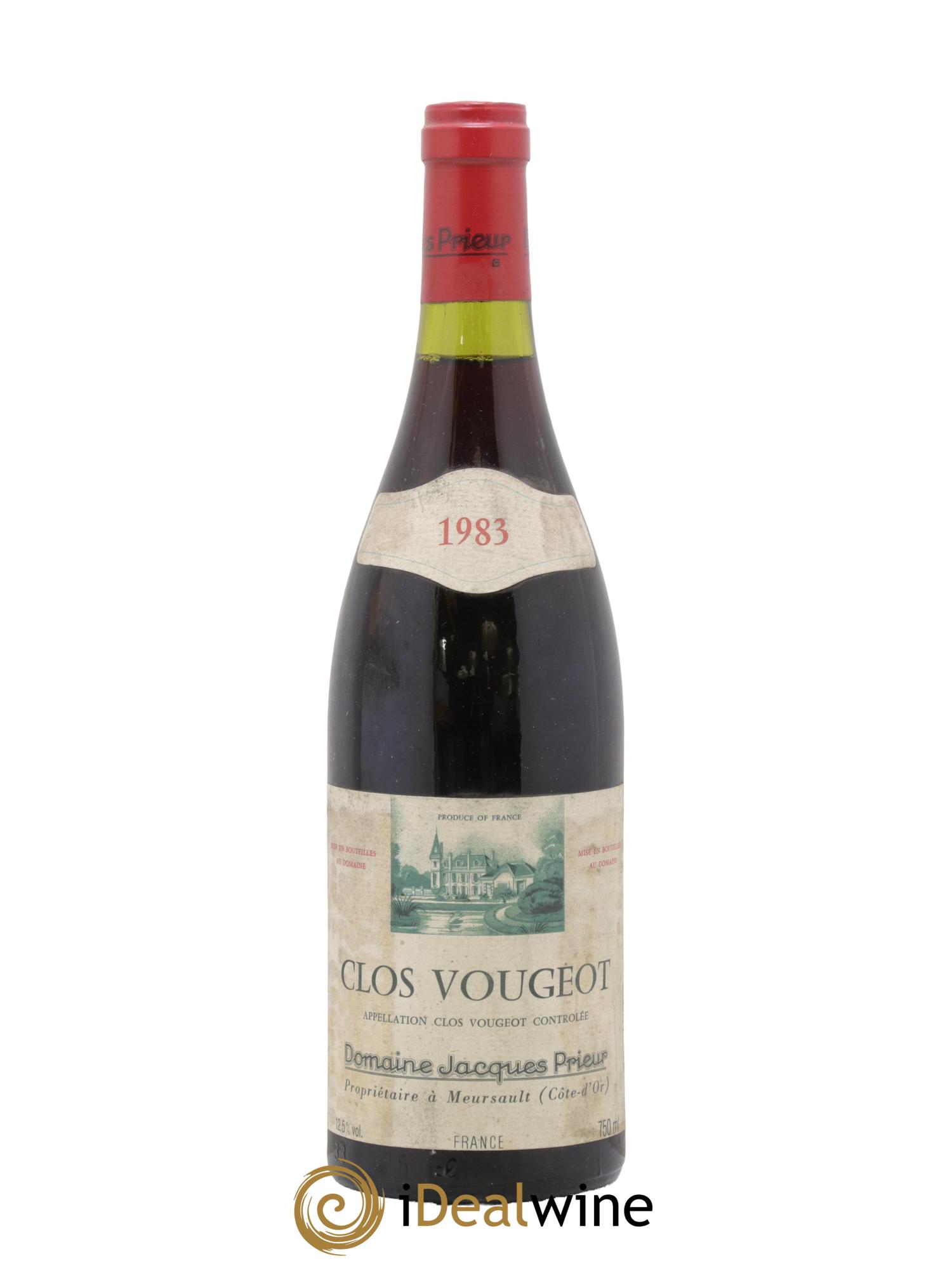 Clos de Vougeot Grand Cru Jacques Prieur (Domaine) 1983 - Posten von 1 Flasche - 0