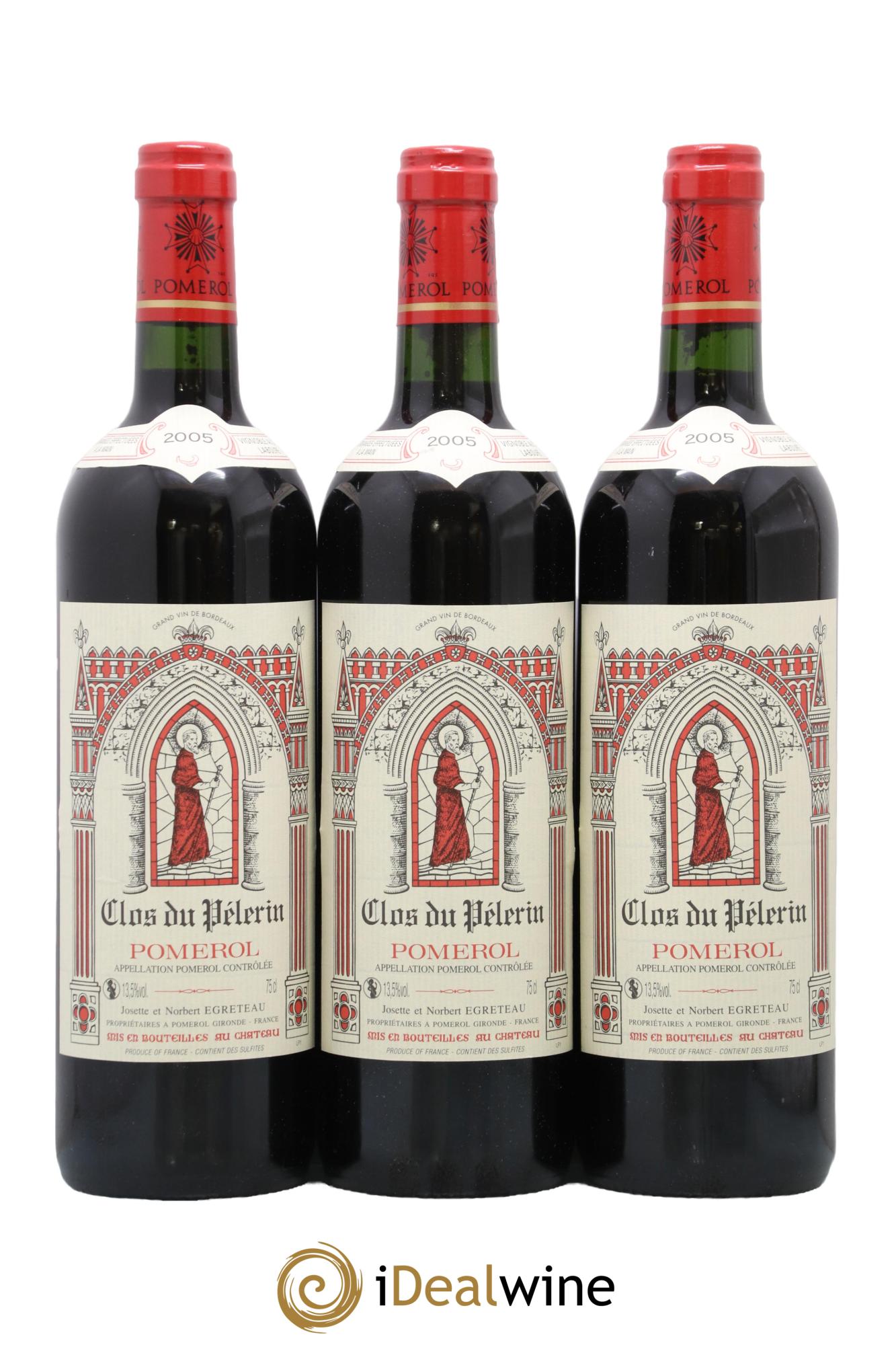 Clos du Pèlerin 2005 - Posten von 3 Flaschen - 0