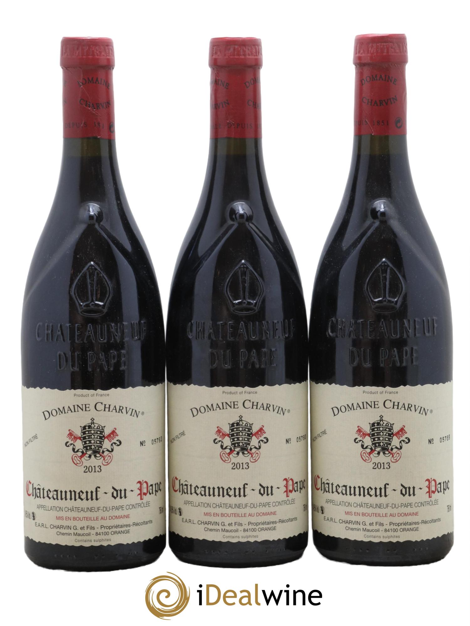 Châteauneuf-du-Pape Charvin (Domaine) 2013 - Lot de 3 bouteilles - 0