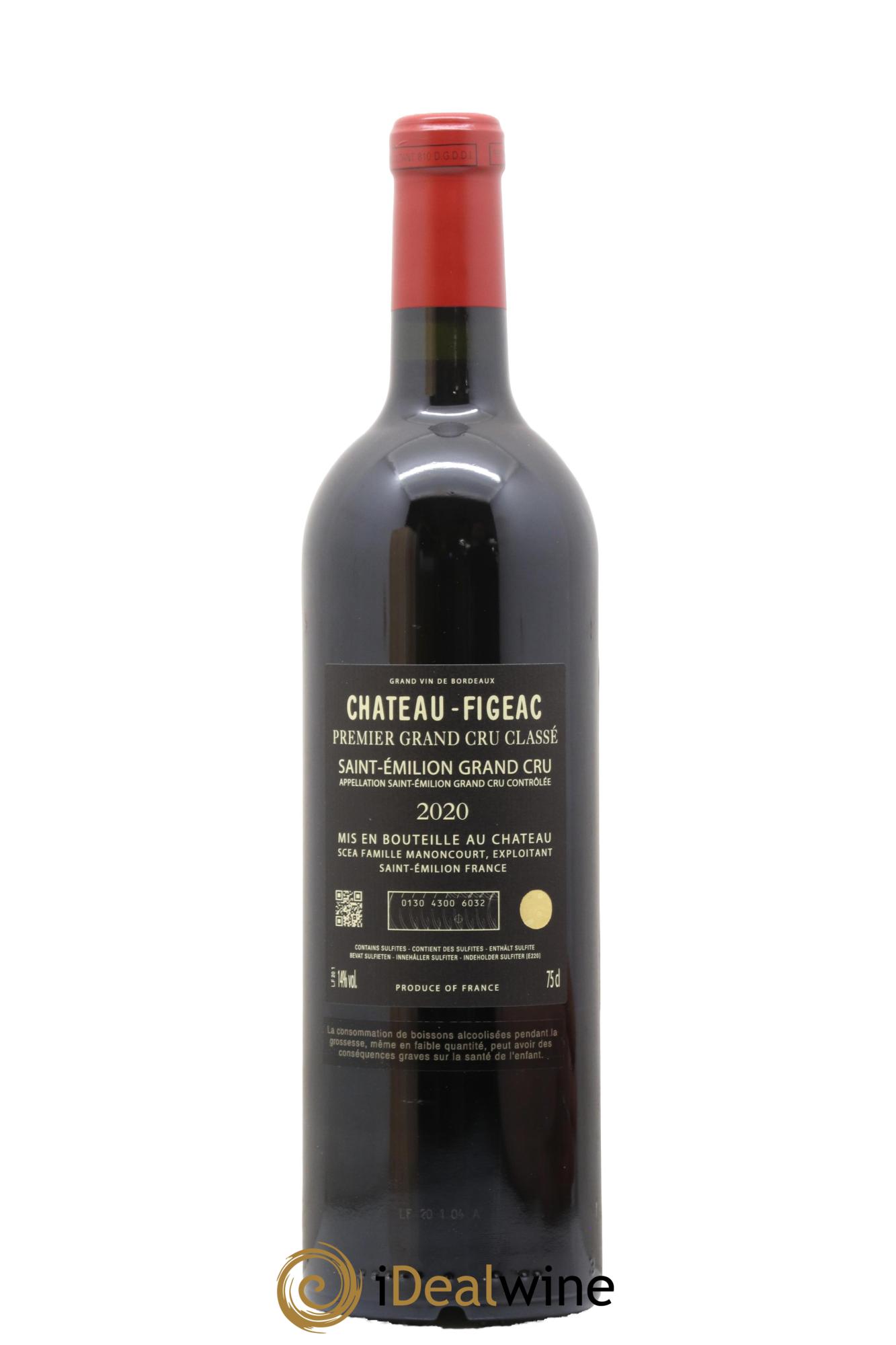 Château Figeac 1er Grand Cru Classé A  2020 - Lotto di 1 bottiglia - 2
