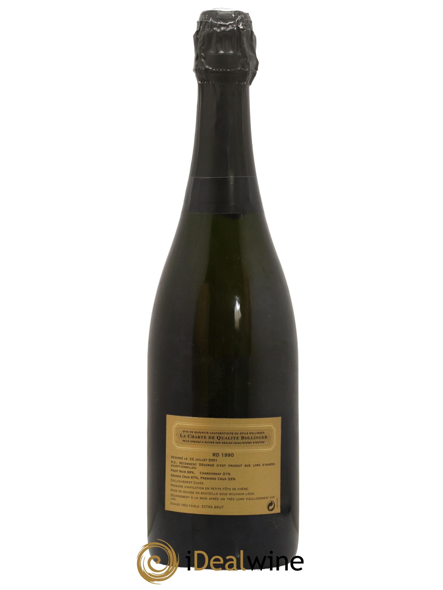 R.D. Extra-Brut Bollinger 1990 - Lot of 1 bottle - 2