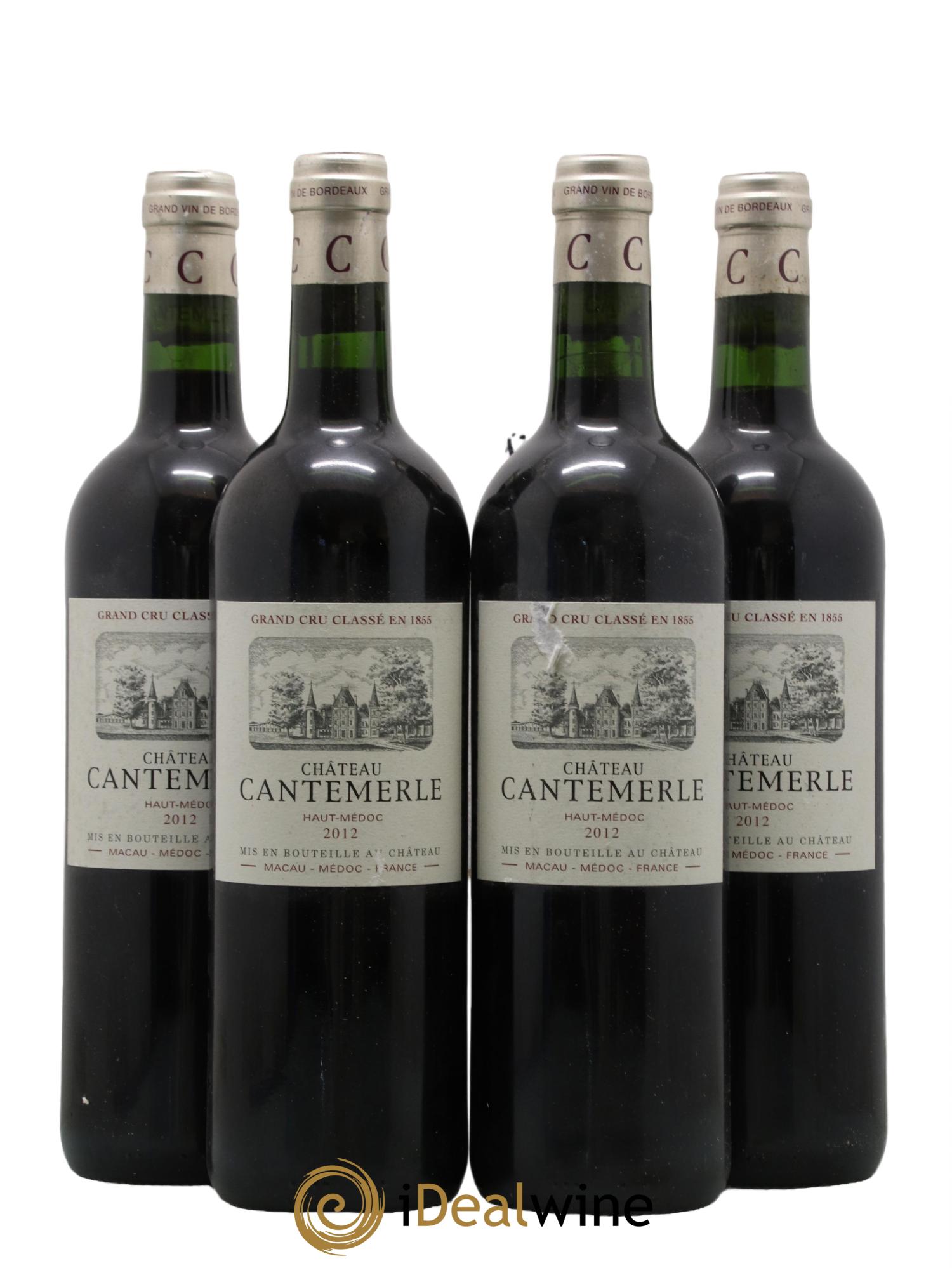 Château Cantemerle 5ème Grand Cru Classé 2012 - Lot de 4 bouteilles - 0