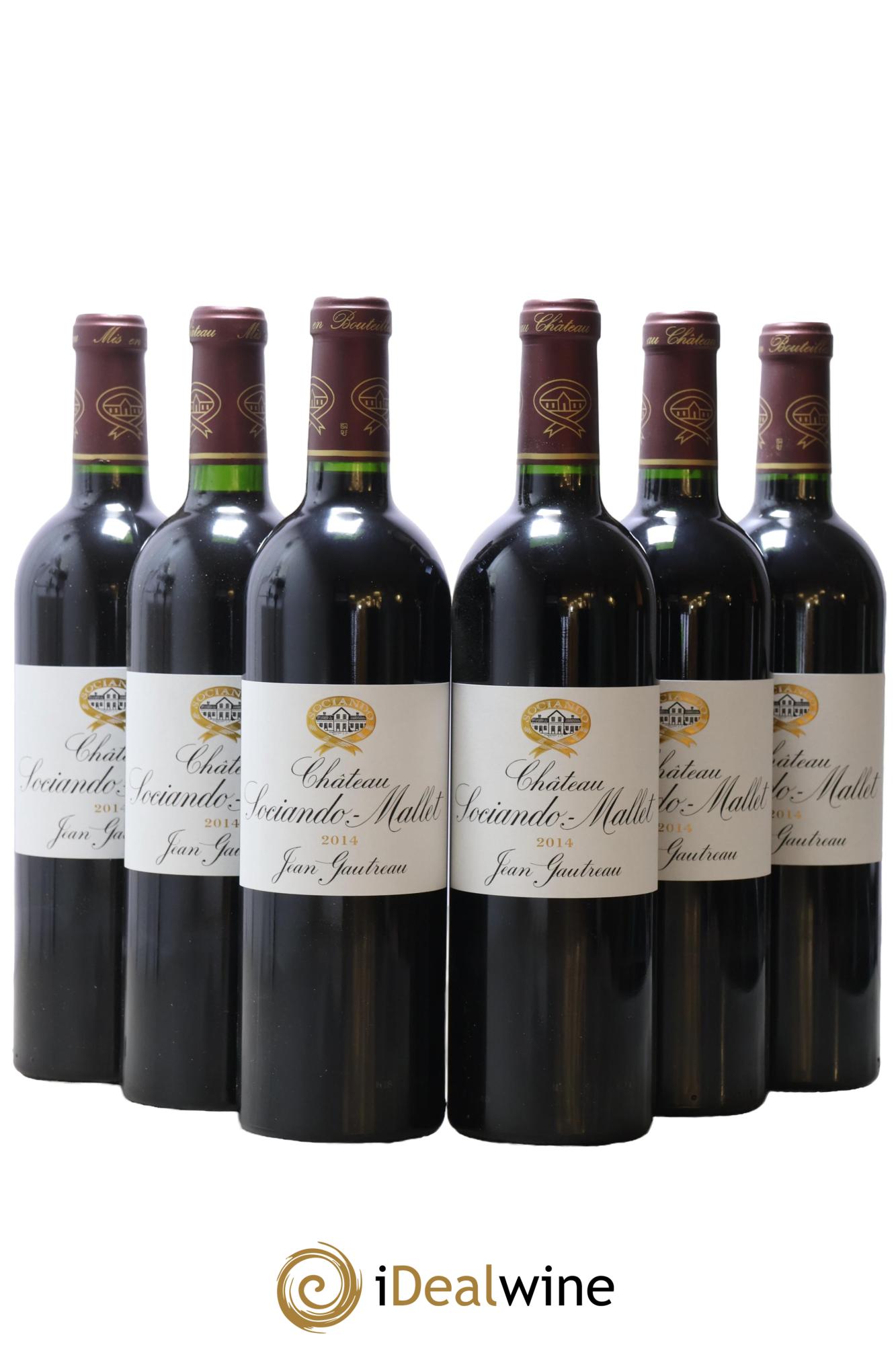 Château Sociando Mallet 2014 - Lot of 6 bottles - 0