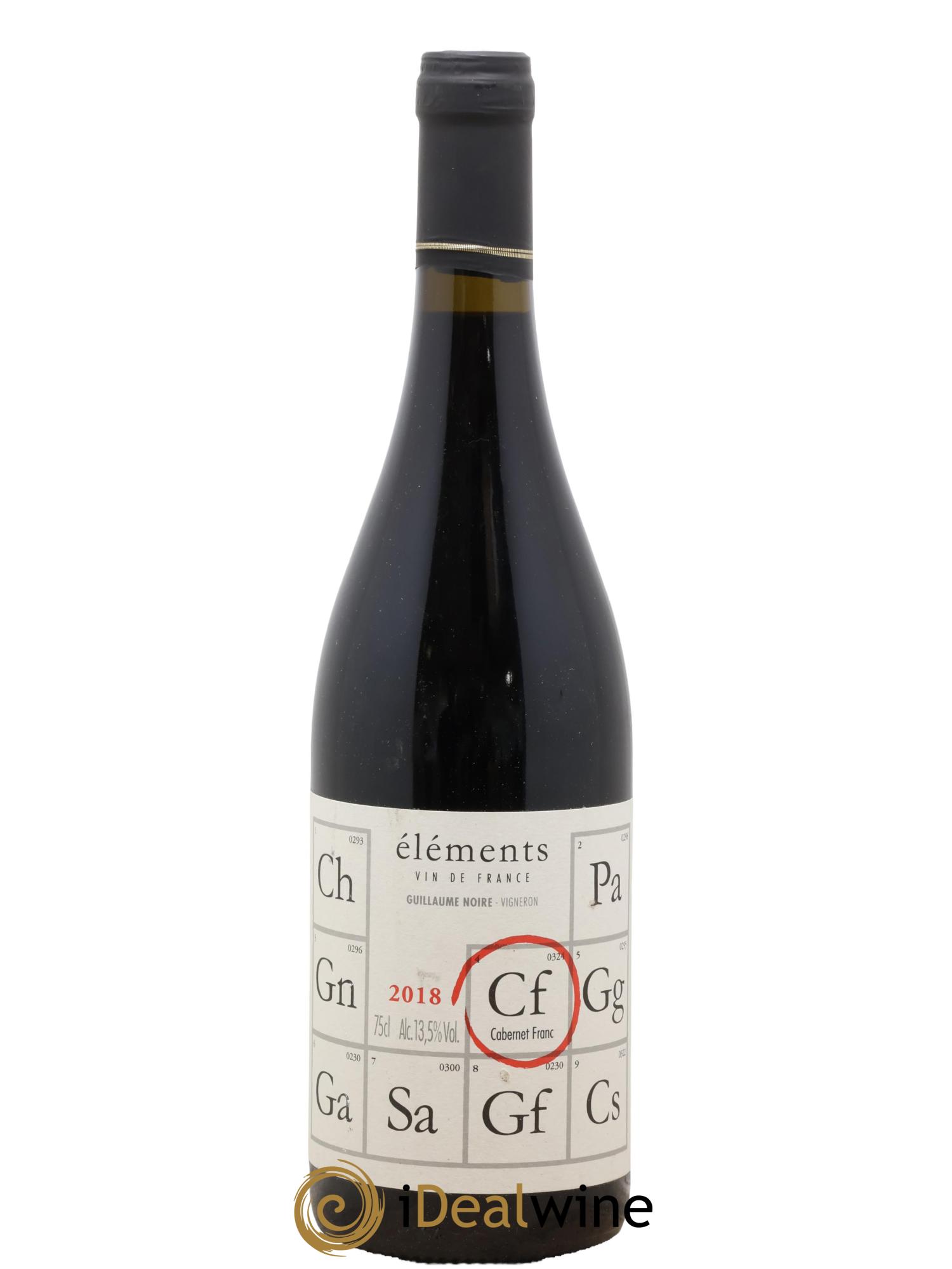 Vin de France Eléments Cf Guillaume Noire 2018 - Lot de 1 bouteille - 0