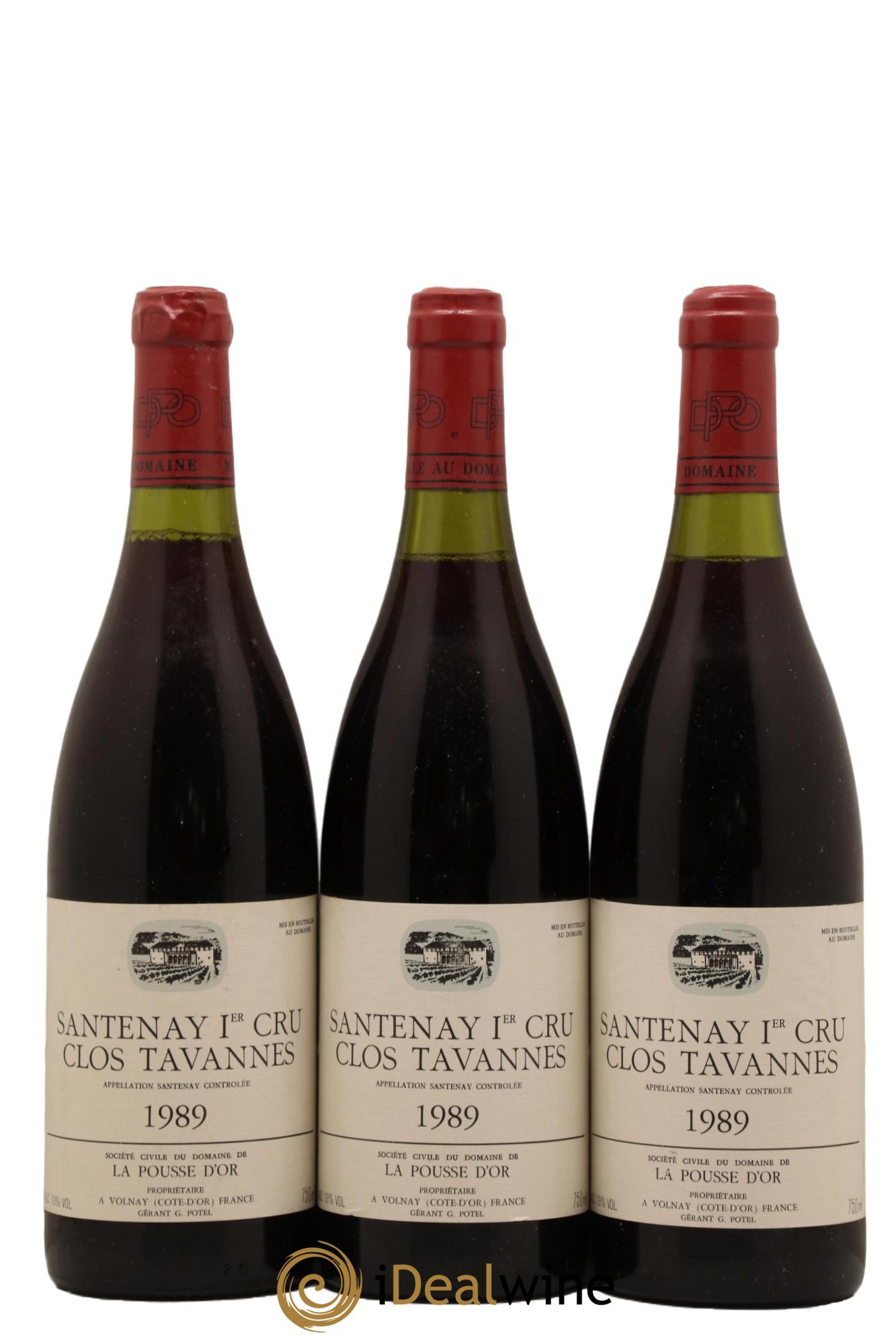 Santenay 1er Cru Clos Tavannes La Pousse d'Or (Domaine de) 1989 - Lot de 3 bouteilles - 0