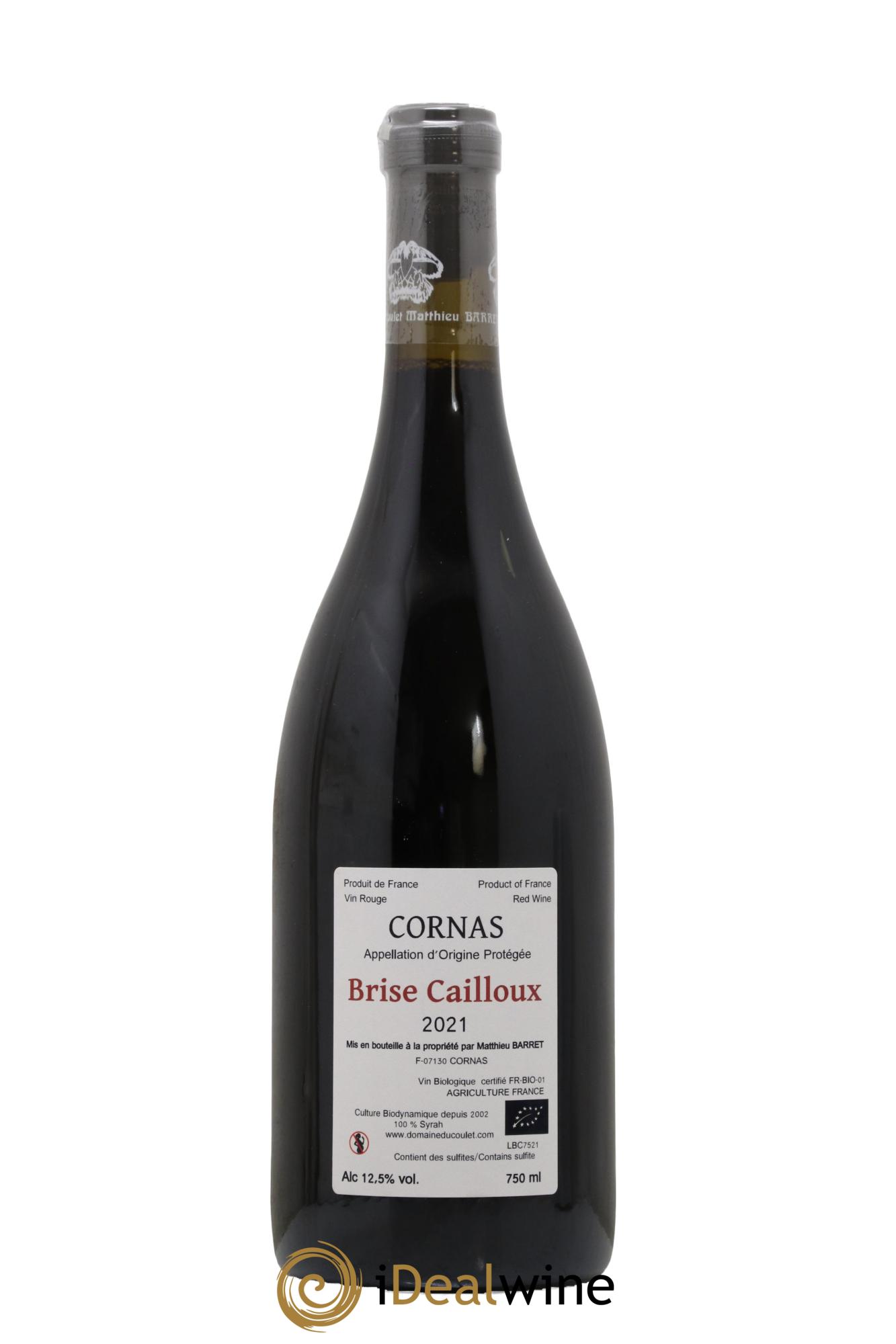 Cornas Brise Cailloux Coulet (Domaine du) - Matthieu Barret 2021 - Lot de 1 bouteille - 1