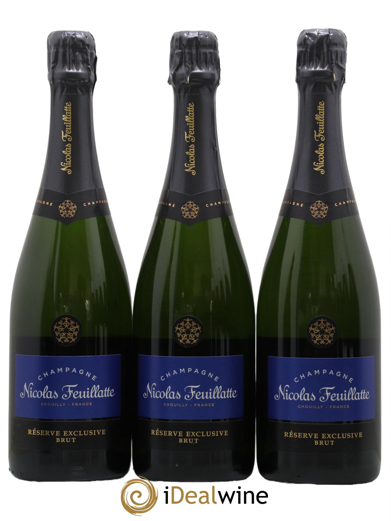 Champagne Reserve Exclusive Nicolas Feuillatte - Lot de 3 bouteilles - 0