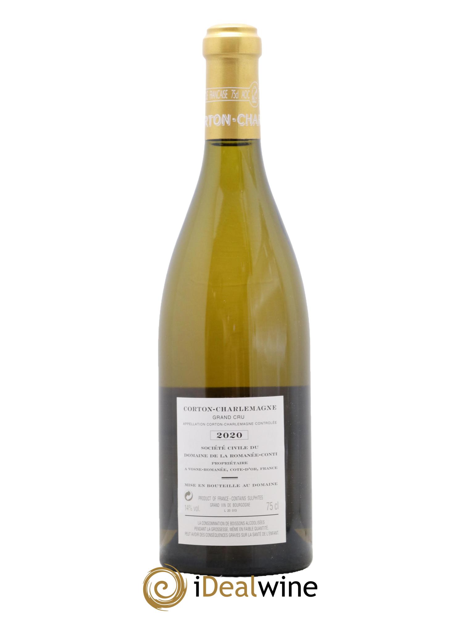 Corton-Charlemagne Grand Cru Domaine de la Romanée-Conti  2020 - Posten von 1 Flasche - 1