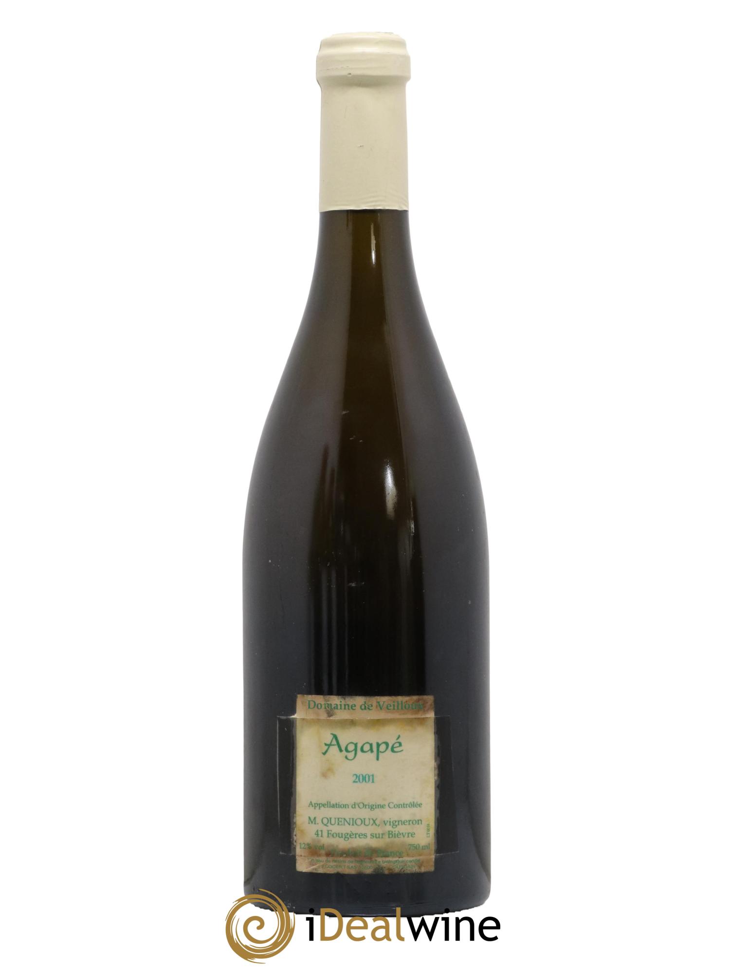 Cheverny Cuvee Agape Domaine de Veilloux 2001 - Lot de 1 bouteille - 1