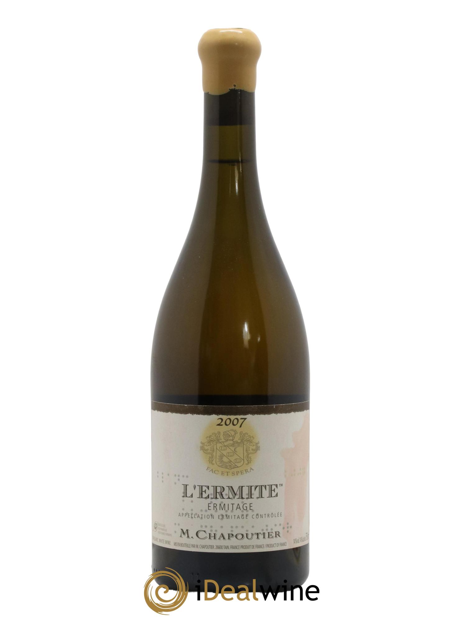 Hermitage Ermitage l'Ermite Chapoutier 2007 - Lot de 1 bouteille - 0