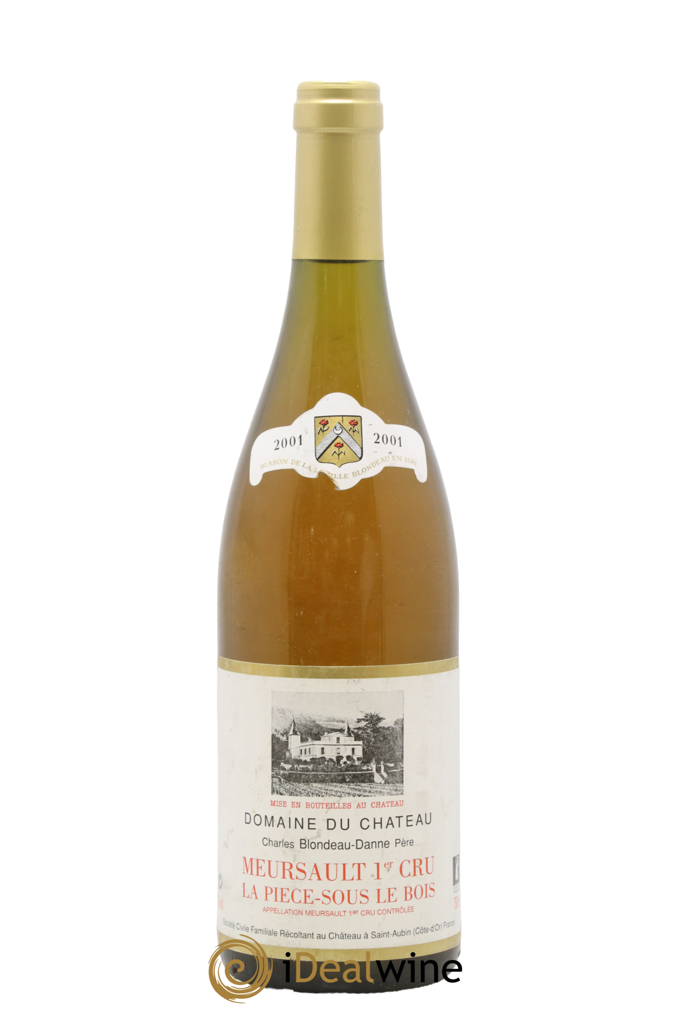 Meursault 1er Cru La pièce sous le bois Domaine Du Chateau 2001 - Lot of 1 bottle - 0