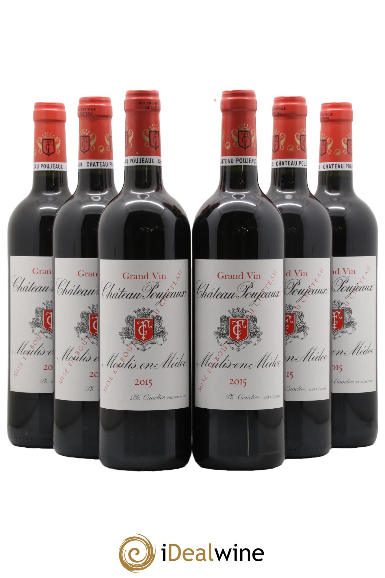 Château Poujeaux 2015 - Posten von 6 Flaschen - 0