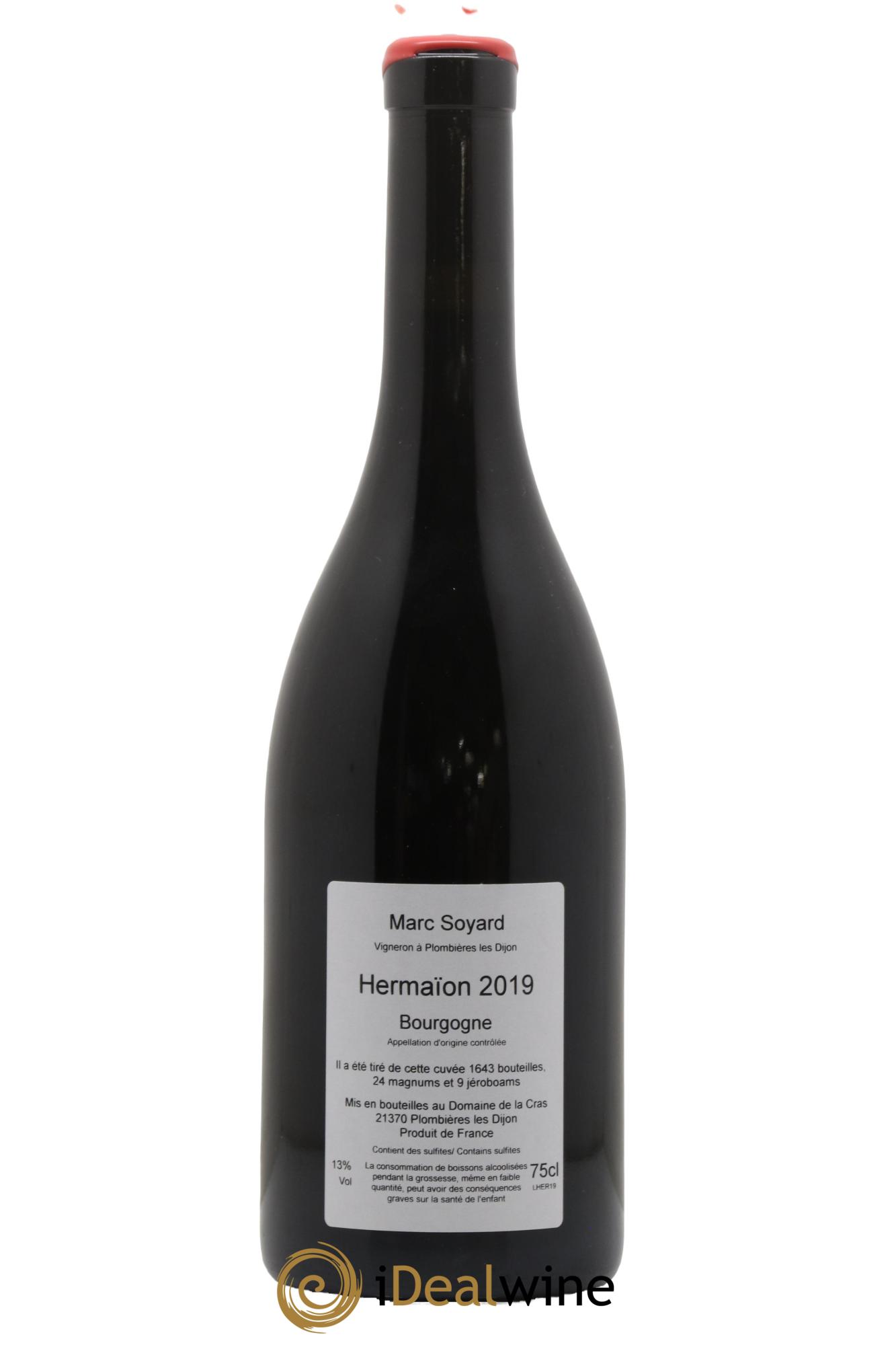 Bourgogne Hermaion Domaine de la Cras - Marc Soyard 2019 - Lot of 1 bottle - 1