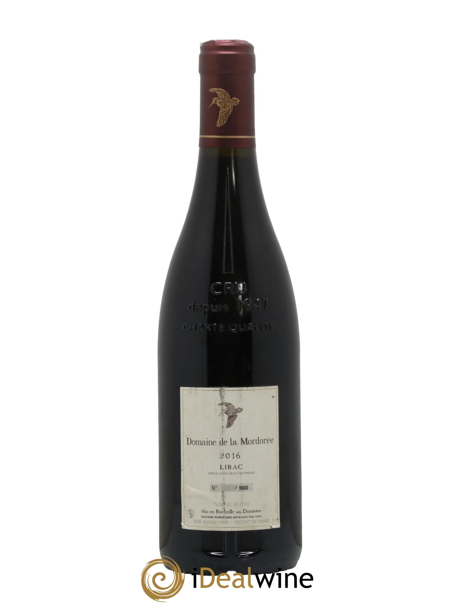 Lirac La Plume du Peintre La Mordorée (Domaine de) 2016 - Lot de 1 bouteille - 1
