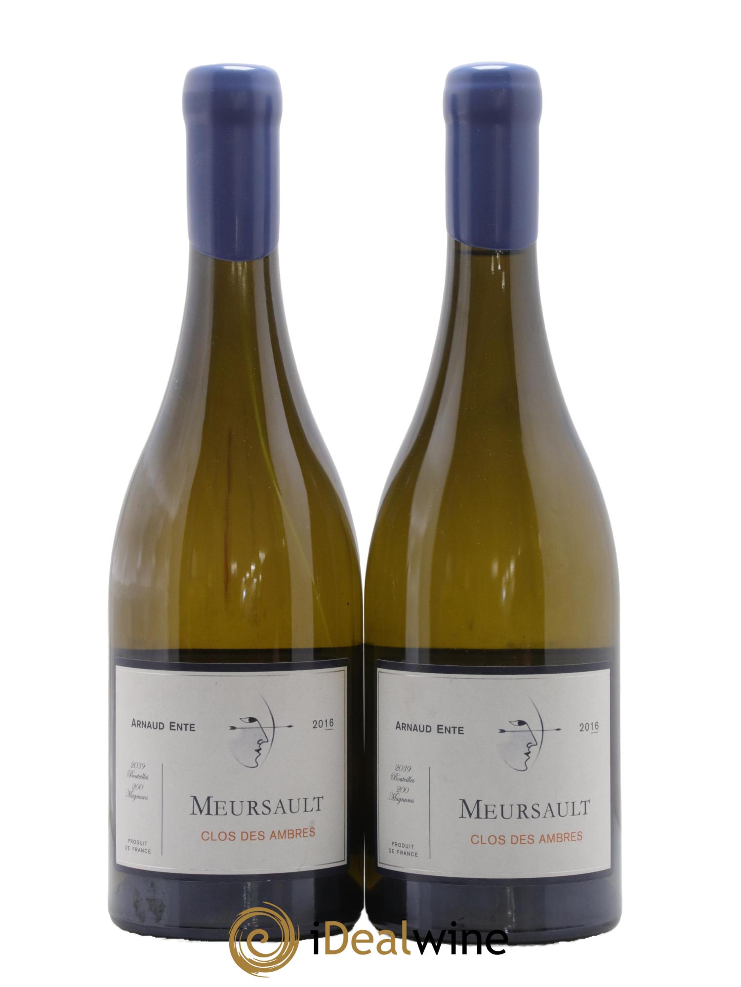 Meursault Clos des Ambres Arnaud Ente 2016 - Lotto di 2 bottiglie - 0